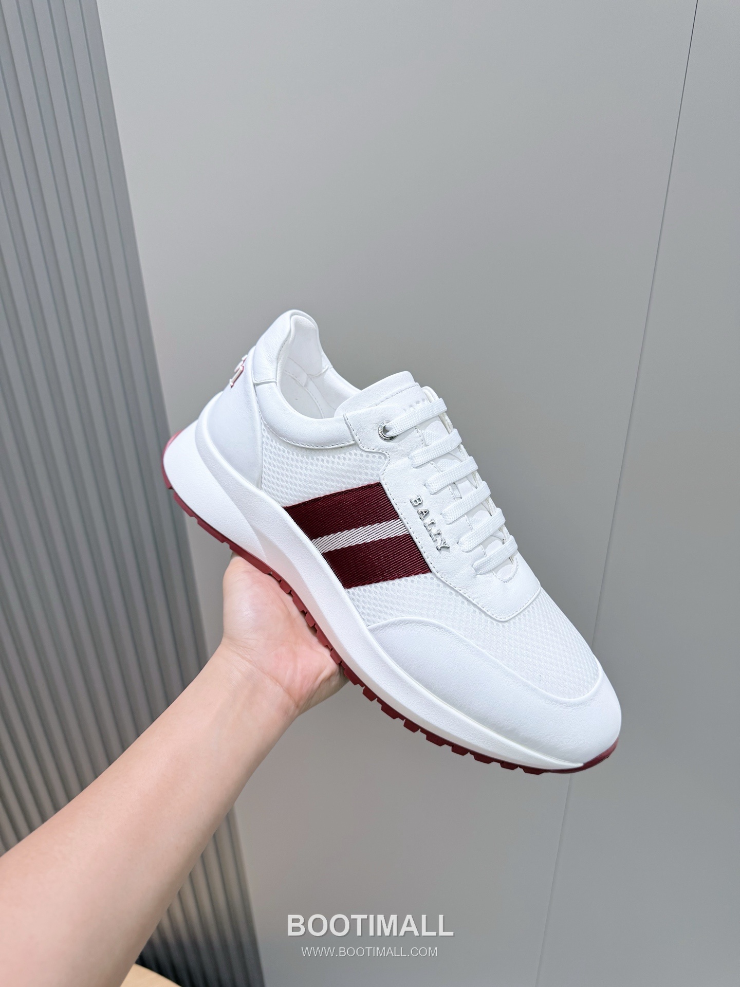 Bally Outline Calfskin Leather Low Sneakers with Stripe Logo Detail 발리 아웃라인 카프스킨 레더 로우 스니커즈 스트라이프 로고 디테일 3cm 5