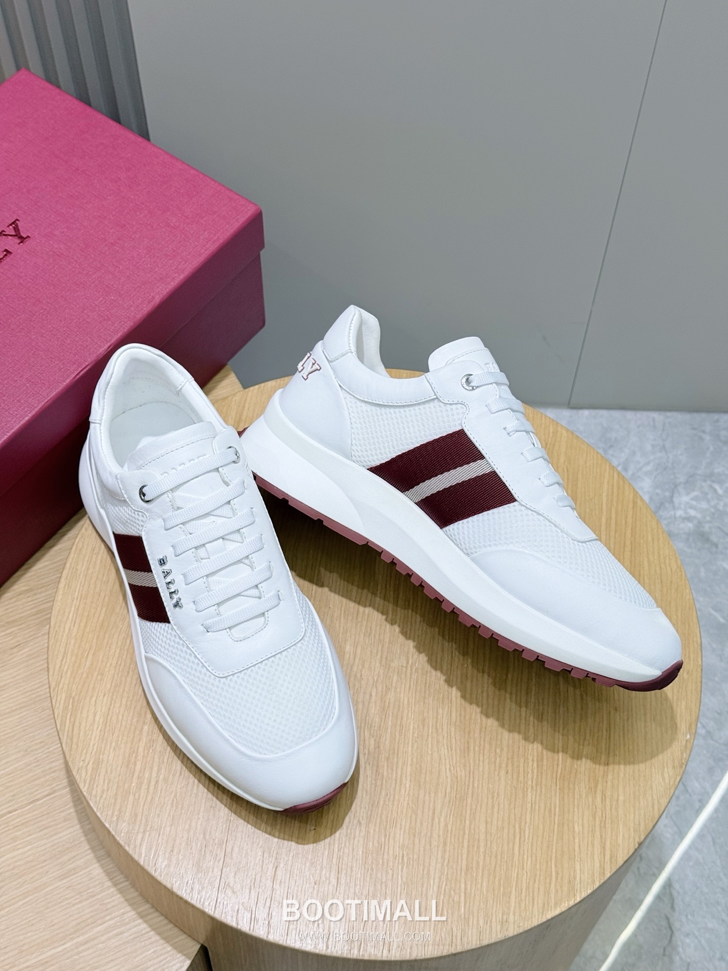 Bally Outline Calfskin Leather Low Sneakers with Stripe Logo Detail 발리 아웃라인 카프스킨 레더 로우 스니커즈 스트라이프 로고 디테일 3cm 7