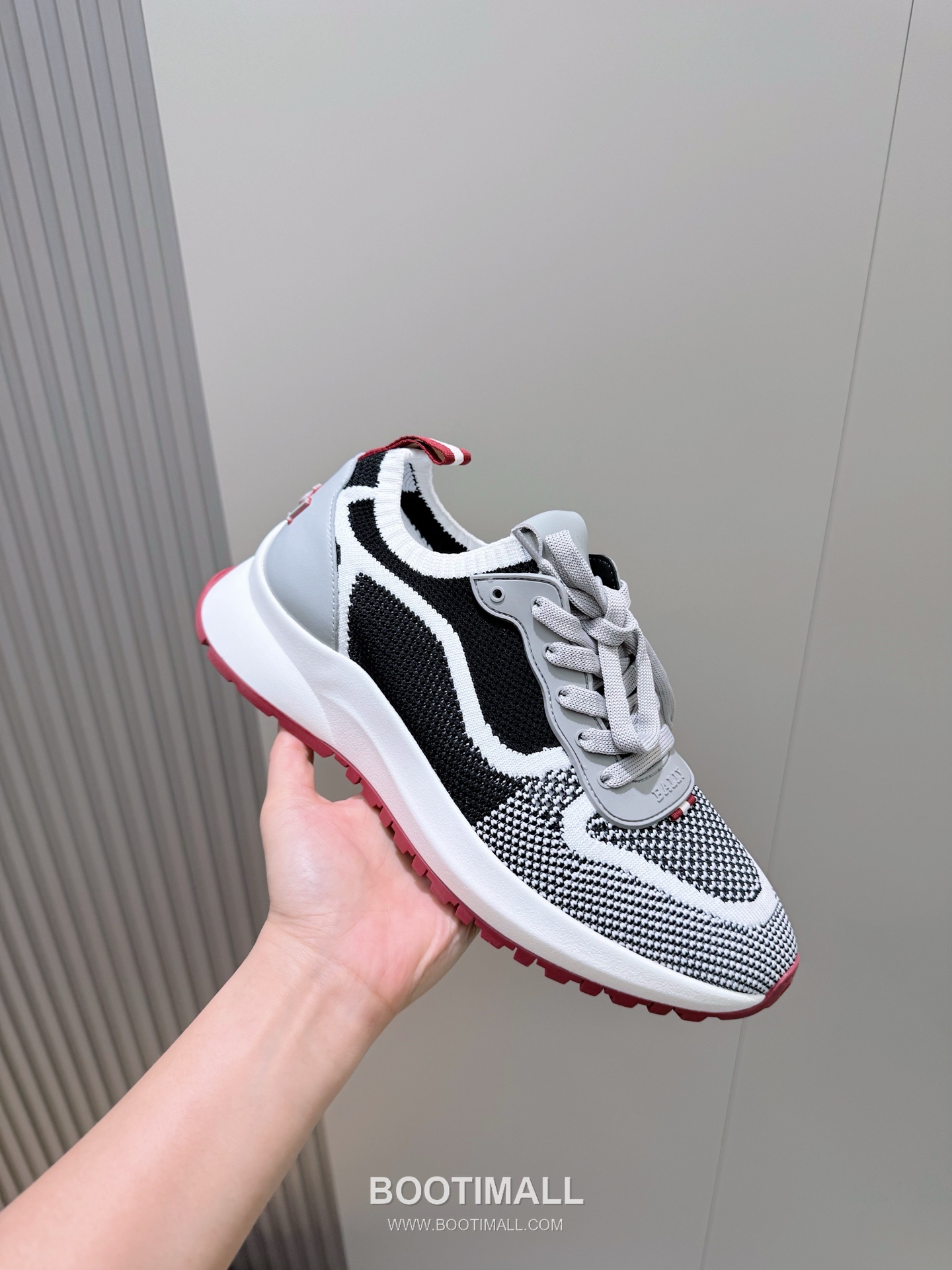 Bally Outline Calfskin Leather Low Sneakers with Stripe Logo Detail 발리 아웃라인 카프스킨 레더 로우 스니커즈 스트라이프 로고 디테일 3cm 5