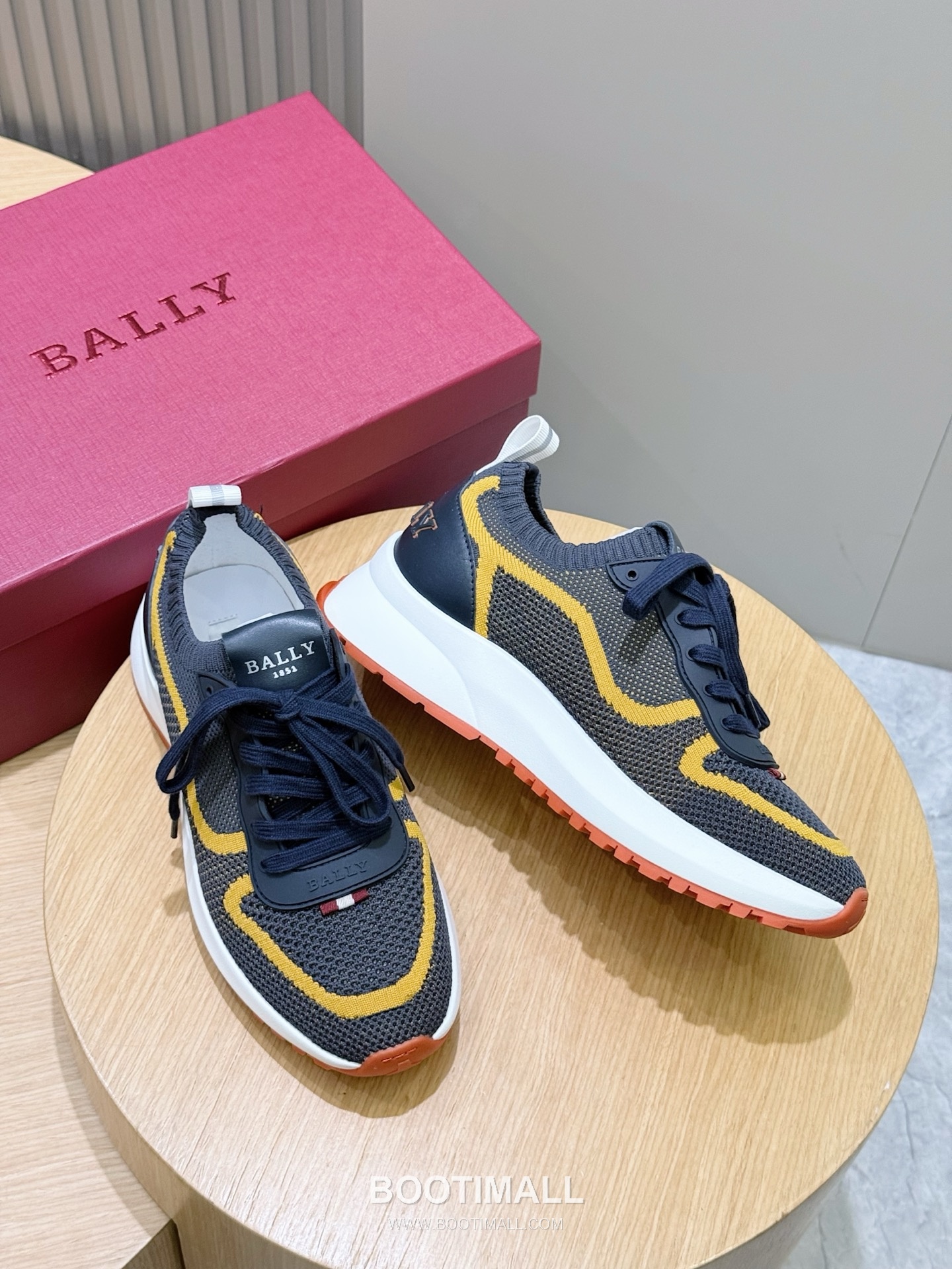 Bally Outline Calfskin Leather Low Sneakers with Stripe Logo Detail 발리 아웃라인 카프스킨 레더 로우 스니커즈 스트라이프 로고 디테일 3cm 7