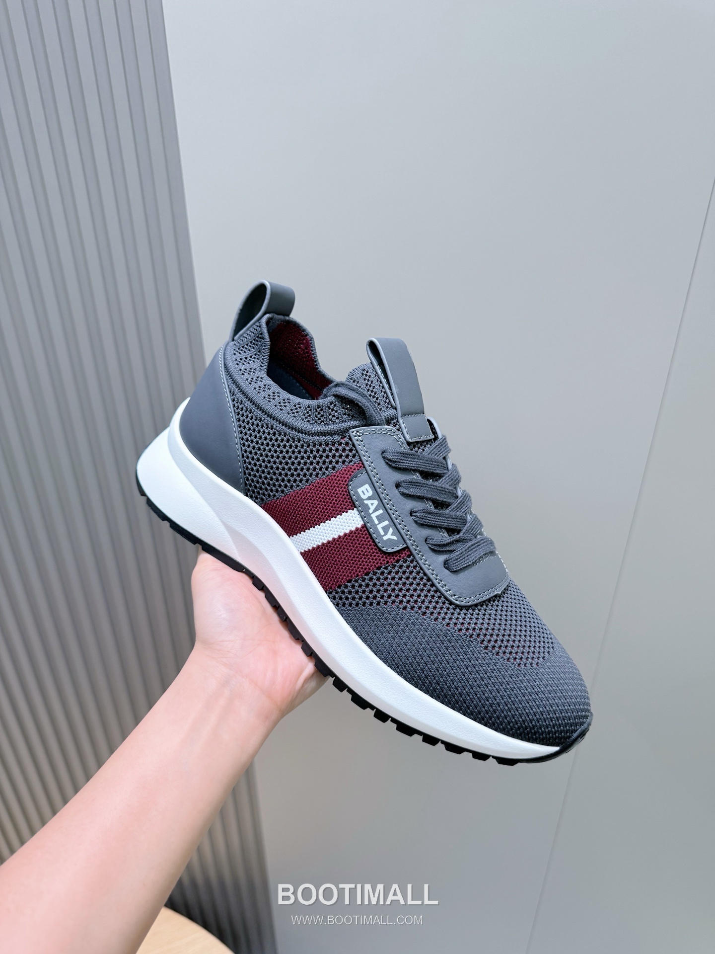 Bally Outline Calfskin Leather Low Sneakers with Stripe Logo Detail 발리 아웃라인 카프스킨 레더 로우 스니커즈 스트라이프 로고 디테일 3cm 5