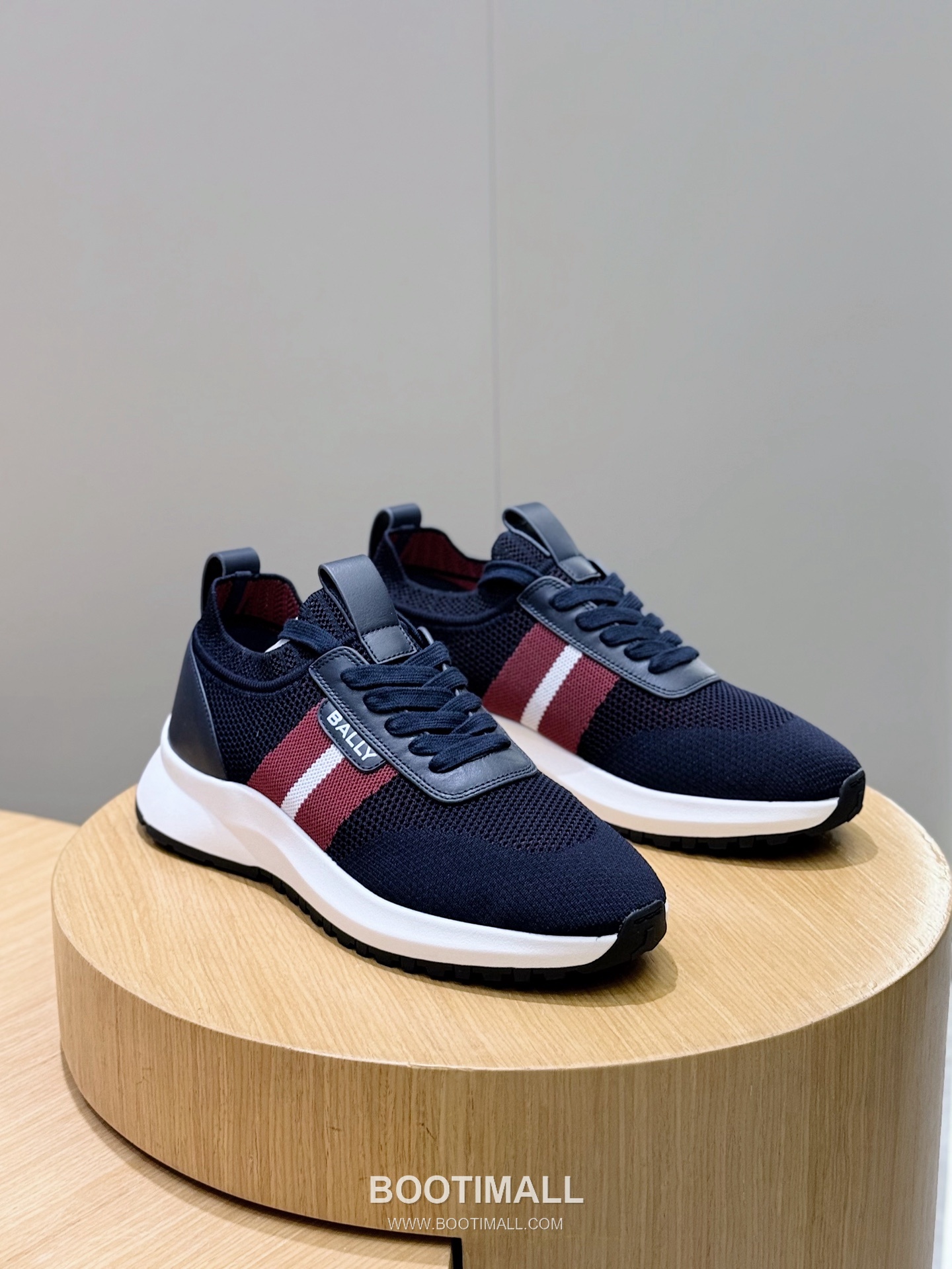 Bally Outline Calfskin Leather Low Sneakers with Stripe Logo Detail 발리 아웃라인 카프스킨 레더 로우 스니커즈 스트라이프 로고 디테일 3cm 3