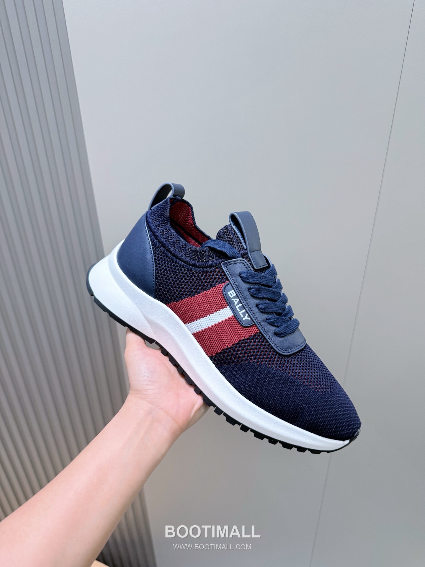 Bally Outline Calfskin Leather Low Sneakers with Stripe Logo Detail 발리 아웃라인 카프스킨 레더 로우 스니커즈 스트라이프 로고 디테일 3cm 5