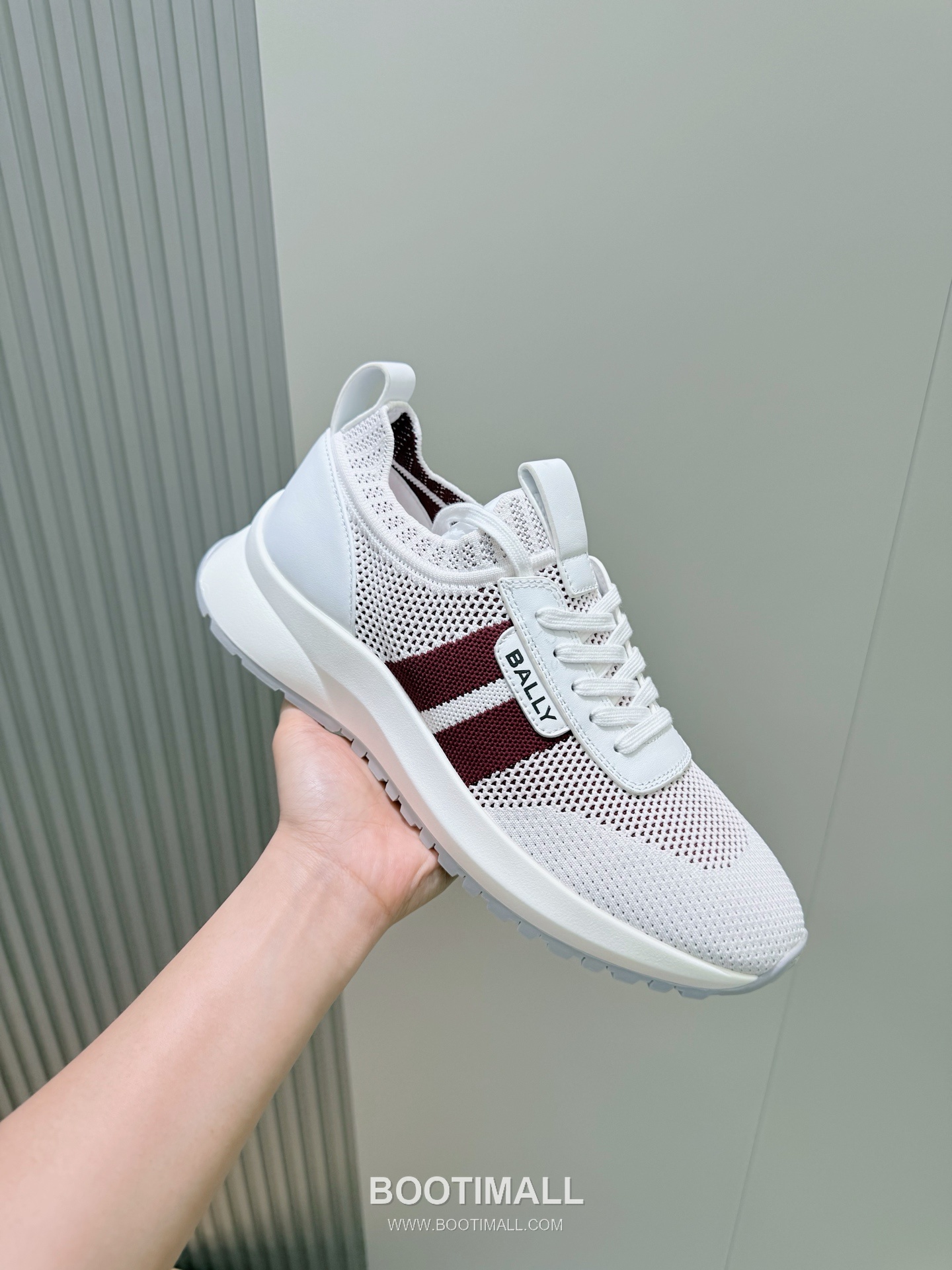 Bally Outline Calfskin Leather Low Sneakers with Stripe Logo Detail 발리 아웃라인 카프스킨 레더 로우 스니커즈 스트라이프 로고 디테일 3cm 5