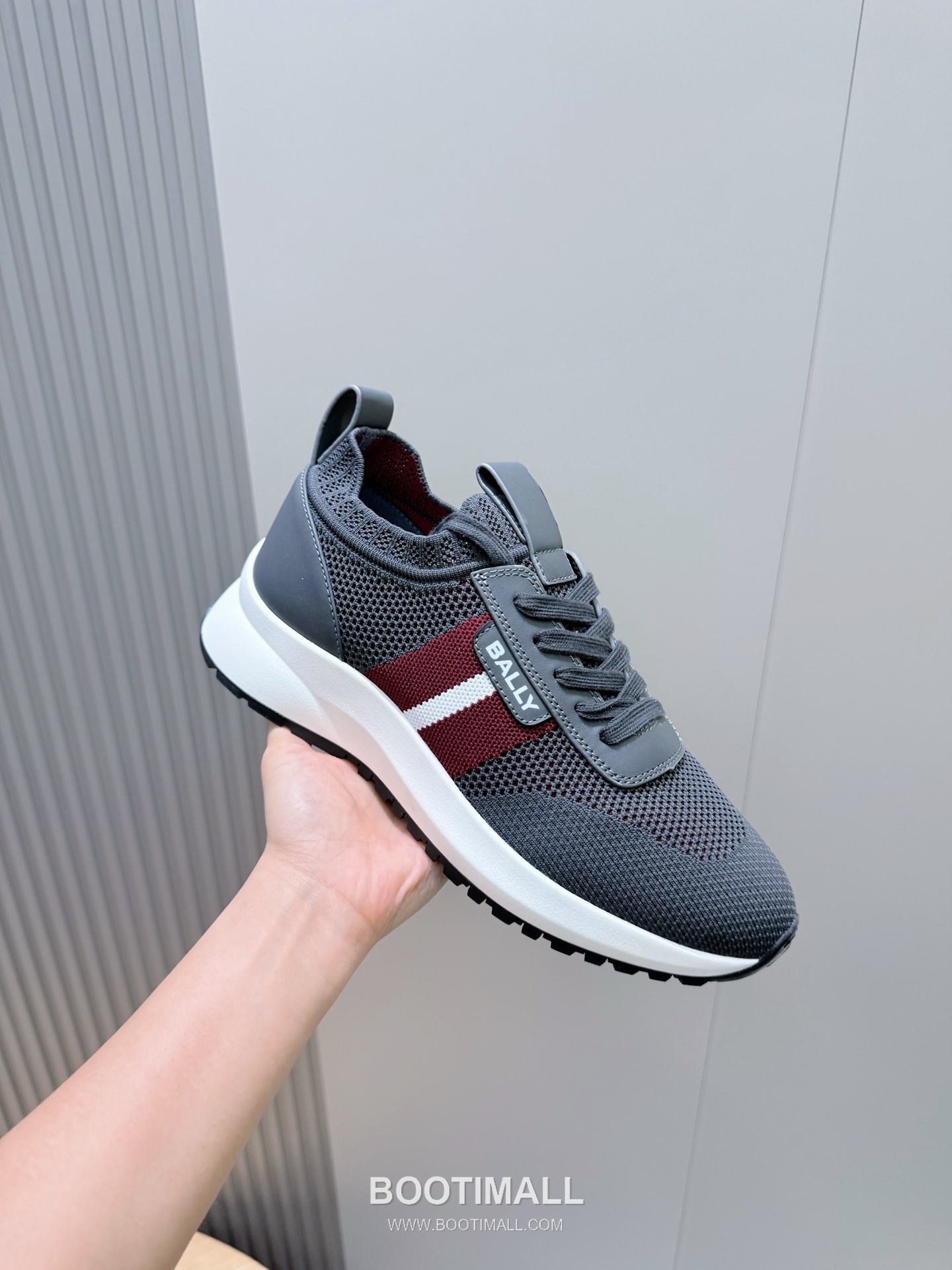 Bally Outline Calfskin Leather Low Sneakers with Stripe Logo Detail 발리 아웃라인 카프스킨 레더 로우 스니커즈 스트라이프 로고 디테일 3cm 5