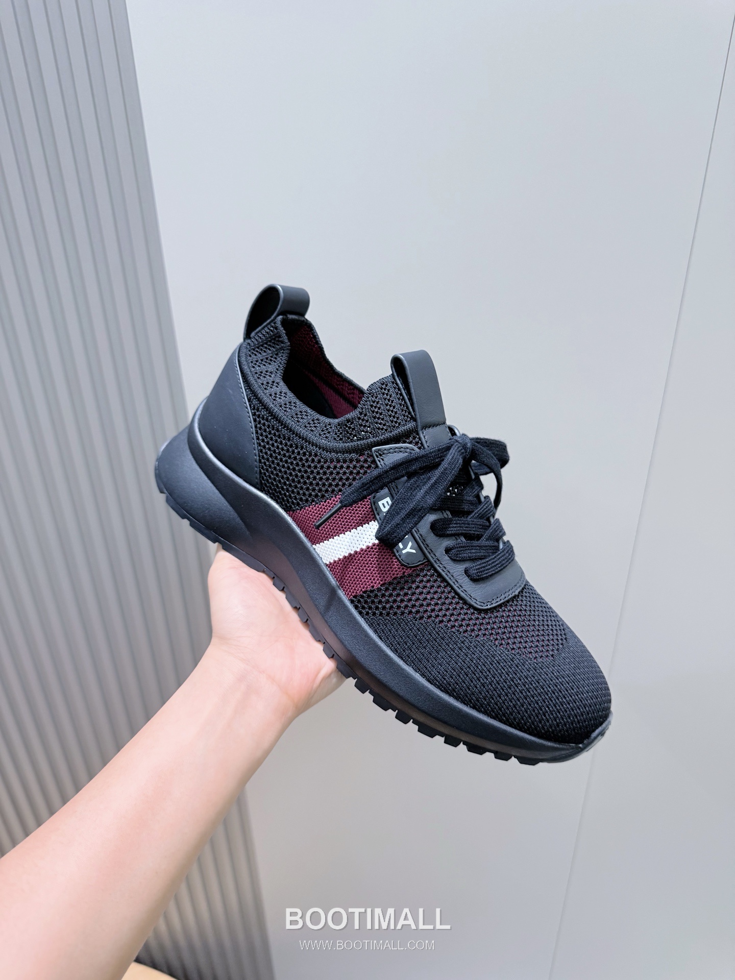 Bally Outline Calfskin Leather Low Sneakers with Stripe Logo Detail 발리 아웃라인 카프스킨 레더 로우 스니커즈 스트라이프 로고 디테일 3cm 5