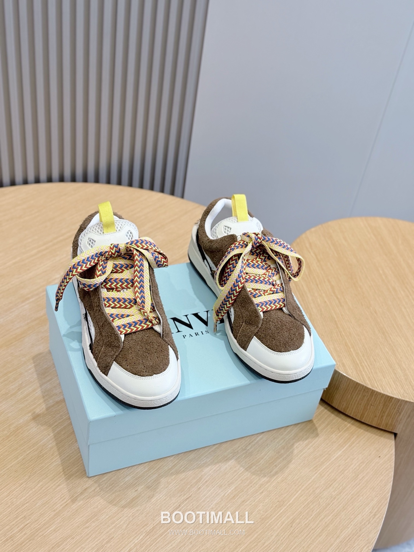 Lanvin Gallery Department Calfskin Leather Low Chunky Sneakers with Artistic Panel Detail 랑방 갤러리디파트먼트 카프스킨 레더 로우 청키 스니커즈 아트 패널 디테일 4cm 1