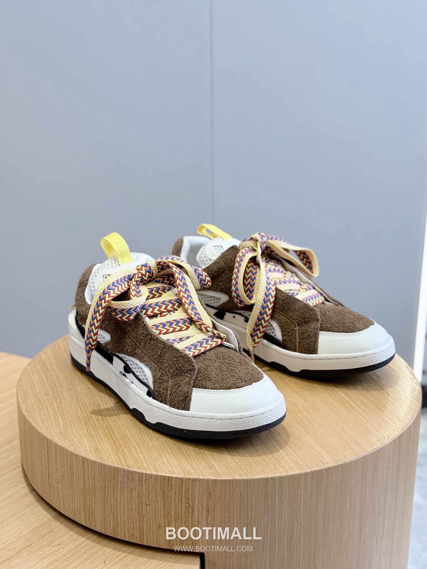 Lanvin Gallery Department Calfskin Leather Low Chunky Sneakers with Artistic Panel Detail 랑방 갤러리디파트먼트 카프스킨 레더 로우 청키 스니커즈 아트 패널 디테일 4cm 3