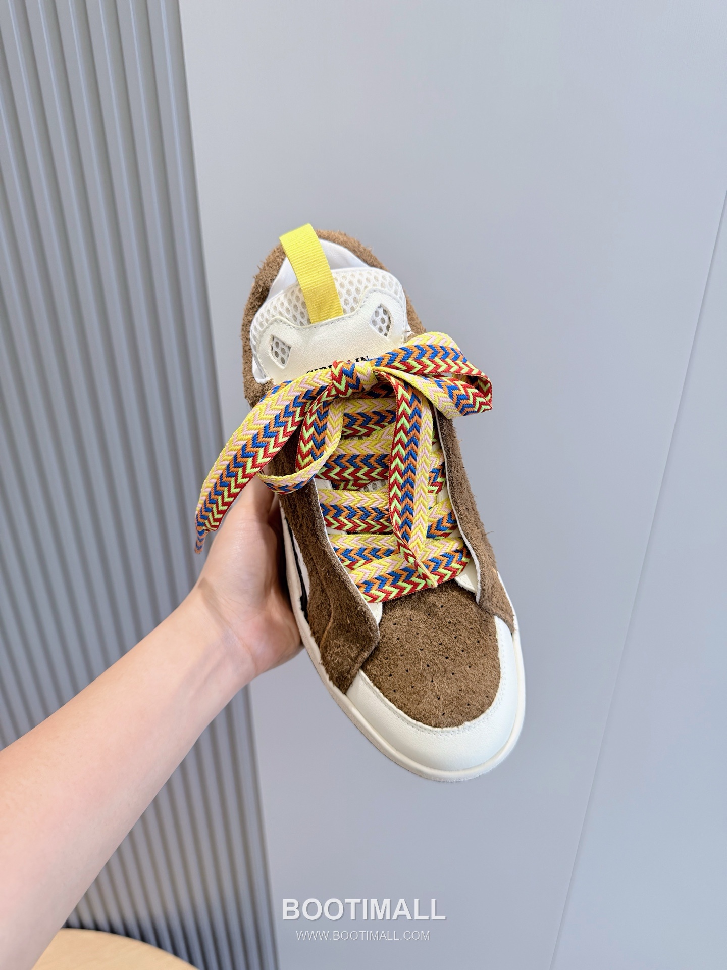 Lanvin Gallery Department Calfskin Leather Low Chunky Sneakers with Artistic Panel Detail 랑방 갤러리디파트먼트 카프스킨 레더 로우 청키 스니커즈 아트 패널 디테일 4cm 4