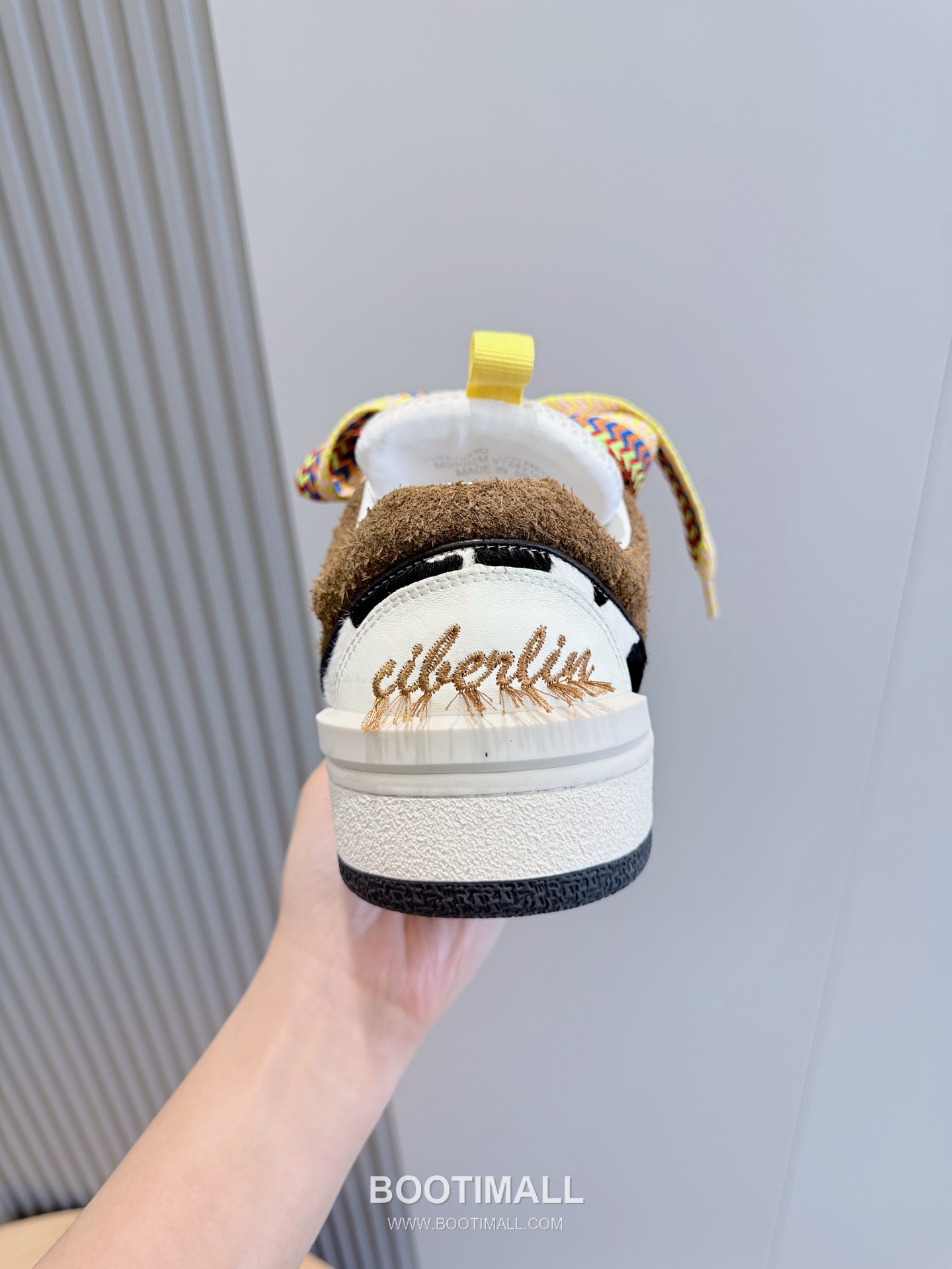 Lanvin Gallery Department Calfskin Leather Low Chunky Sneakers with Artistic Panel Detail 랑방 갤러리디파트먼트 카프스킨 레더 로우 청키 스니커즈 아트 패널 디테일 4cm 6