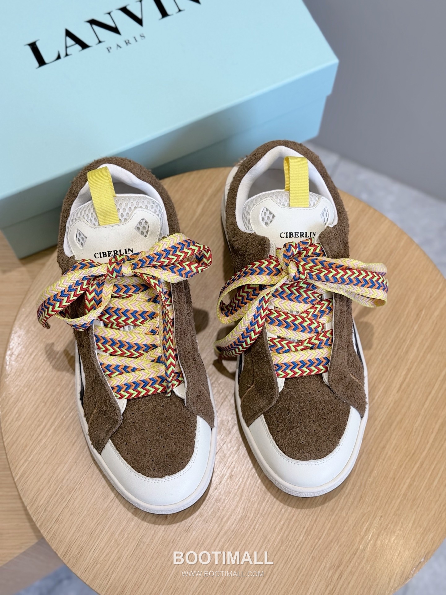 Lanvin Gallery Department Calfskin Leather Low Chunky Sneakers with Artistic Panel Detail 랑방 갤러리디파트먼트 카프스킨 레더 로우 청키 스니커즈 아트 패널 디테일 4cm 8