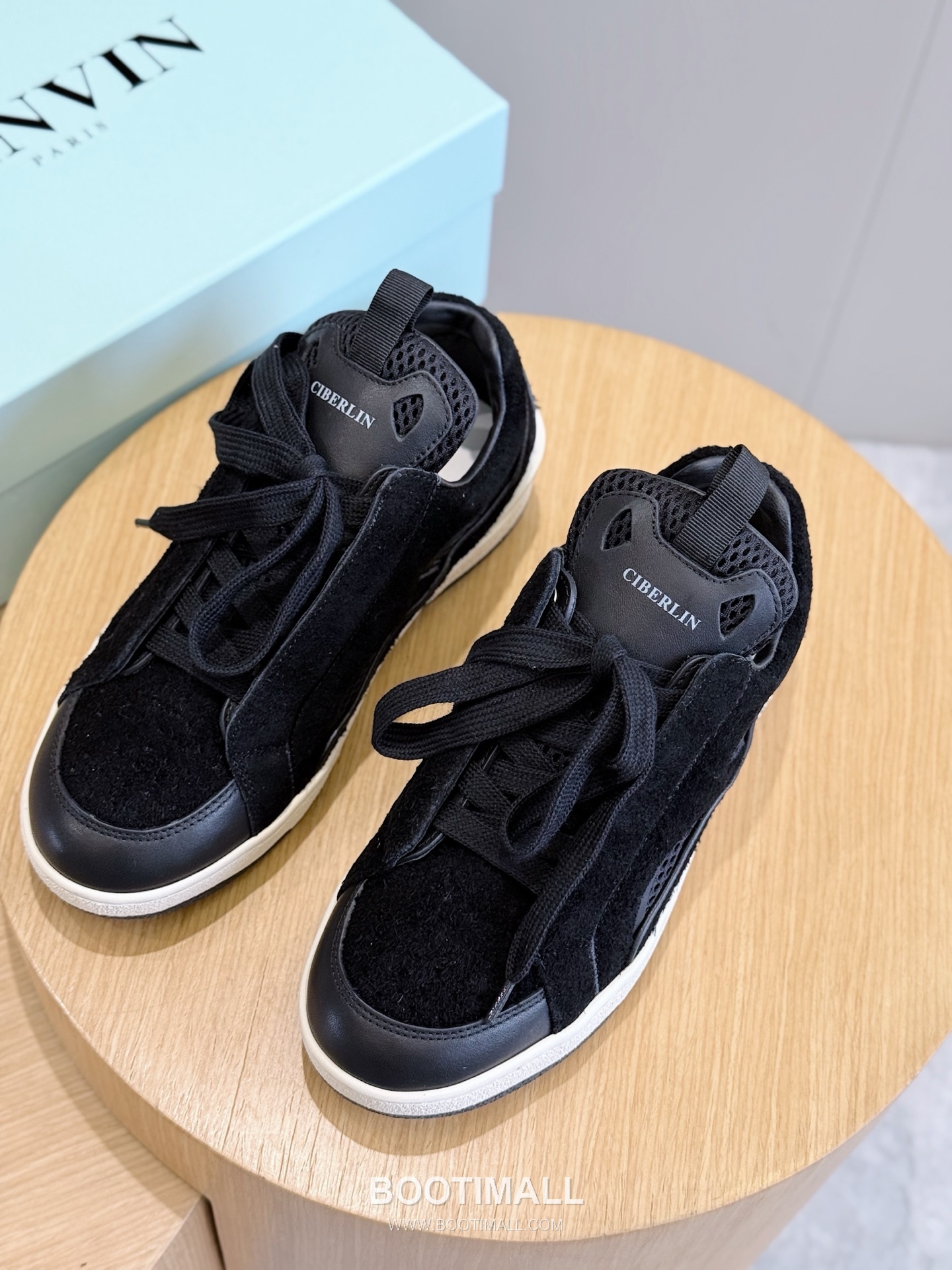 Lanvin Gallery Department Calfskin Leather Low Chunky Sneakers with Artistic Panel Detail 랑방 갤러리디파트먼트 카프스킨 레더 로우 청키 스니커즈 아트 패널 디테일 4cm 8