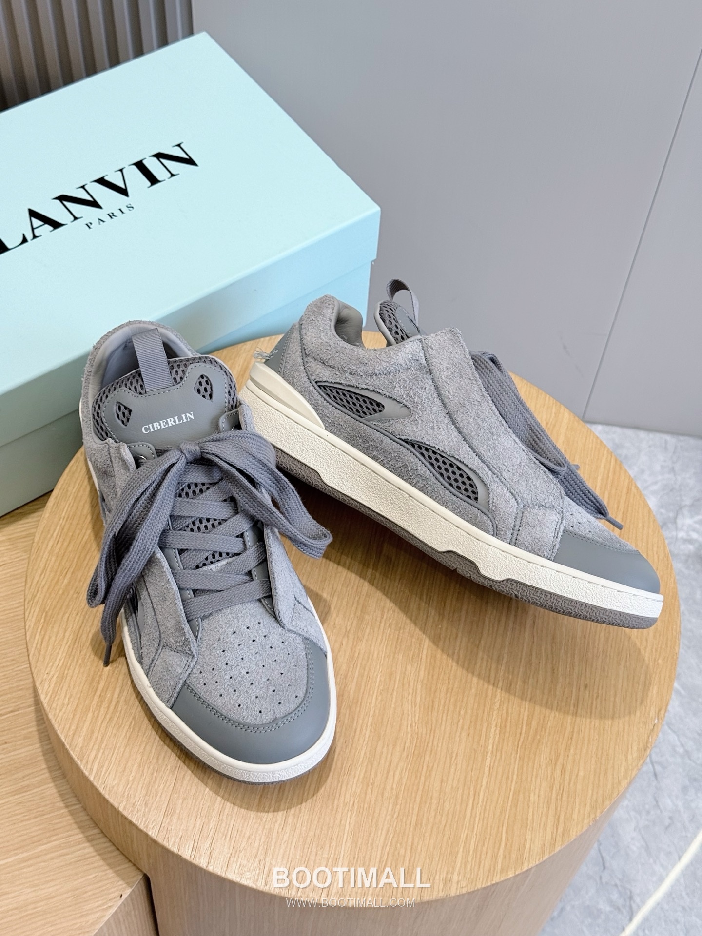 Lanvin Gallery Department Calfskin Leather Low Chunky Sneakers with Artistic Panel Detail 랑방 갤러리디파트먼트 카프스킨 레더 로우 청키 스니커즈 아트 패널 디테일 4cm 7