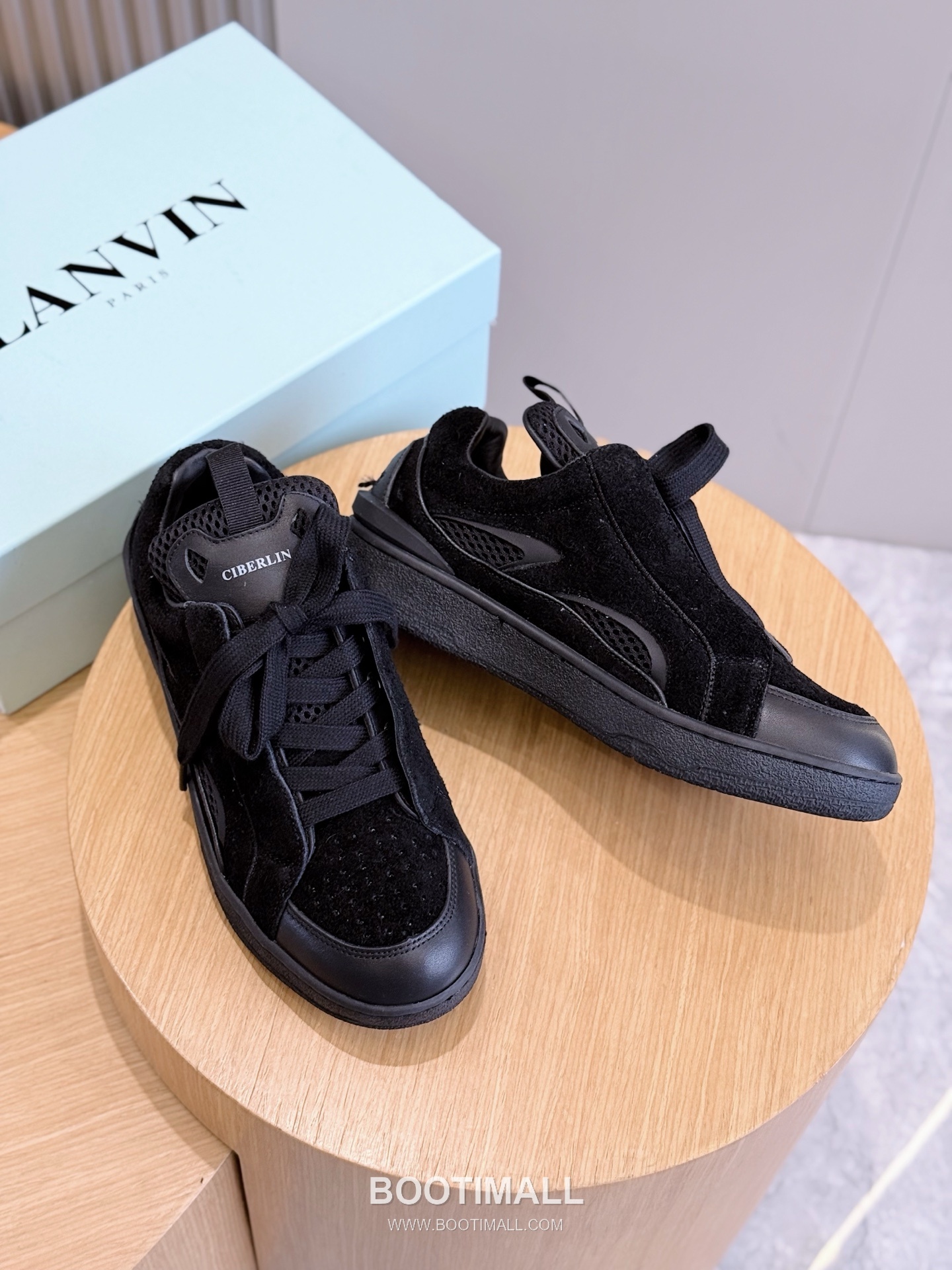 Lanvin Gallery Department Calfskin Leather Low Chunky Sneakers with Artistic Panel Detail 랑방 갤러리디파트먼트 카프스킨 레더 로우 청키 스니커즈 아트 패널 디테일 4cm 7