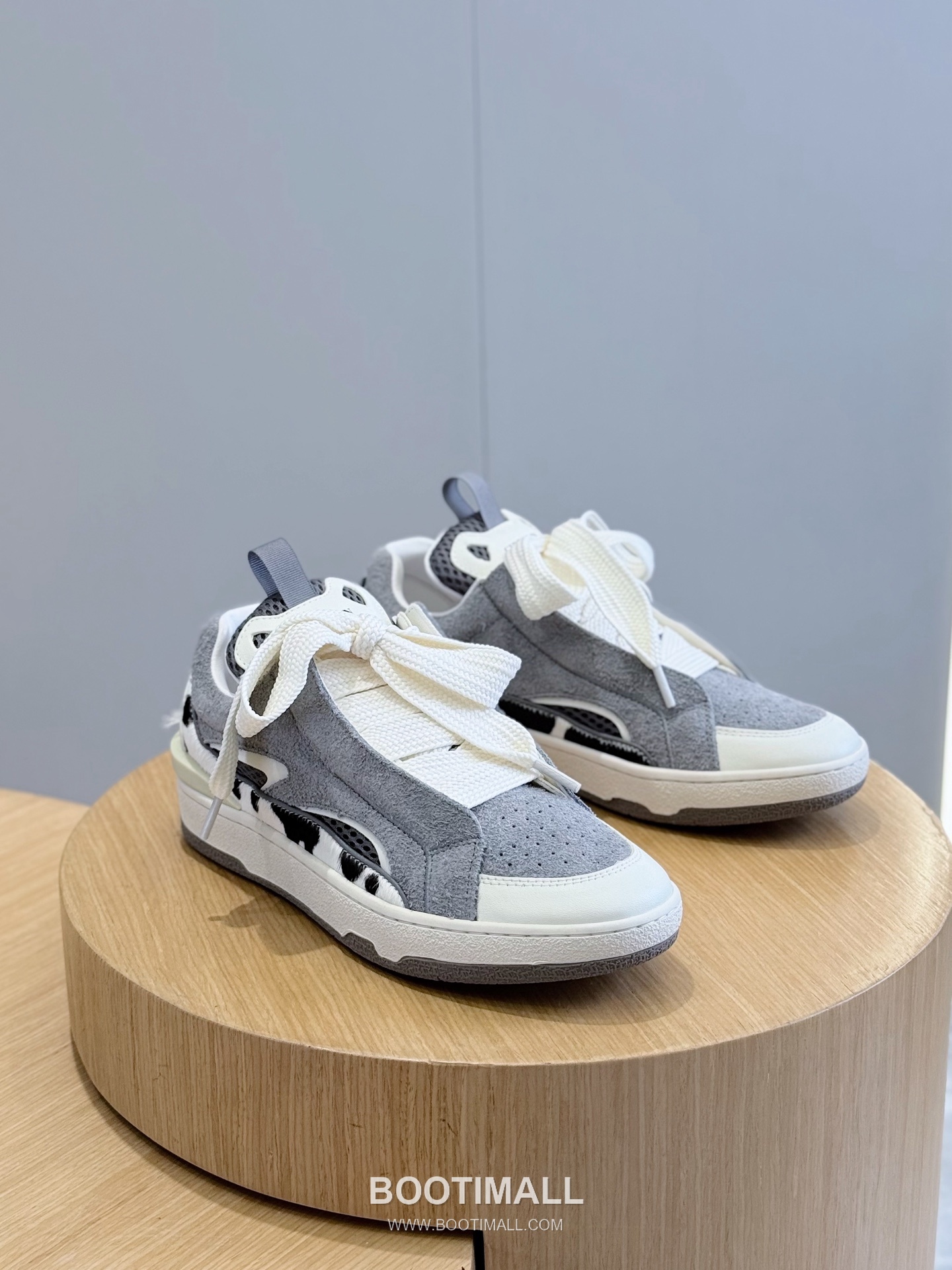 Lanvin Gallery Department Calfskin Leather Low Chunky Sneakers with Artistic Panel Detail 랑방 갤러리디파트먼트 카프스킨 레더 로우 청키 스니커즈 아트 패널 디테일 4cm 3