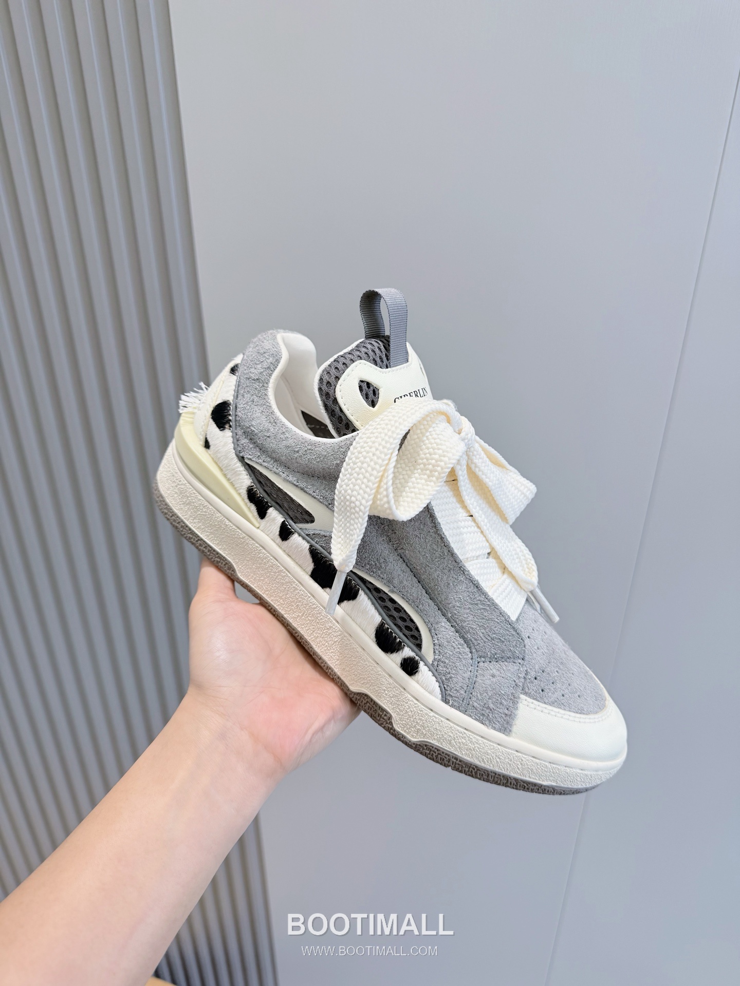 Lanvin Gallery Department Calfskin Leather Low Chunky Sneakers with Artistic Panel Detail 랑방 갤러리디파트먼트 카프스킨 레더 로우 청키 스니커즈 아트 패널 디테일 4cm 5