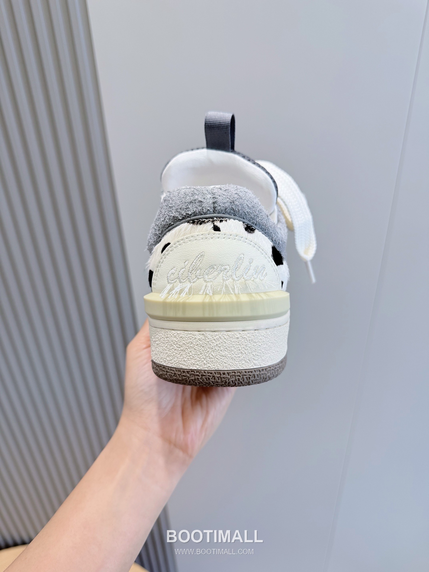 Lanvin Gallery Department Calfskin Leather Low Chunky Sneakers with Artistic Panel Detail 랑방 갤러리디파트먼트 카프스킨 레더 로우 청키 스니커즈 아트 패널 디테일 4cm 6