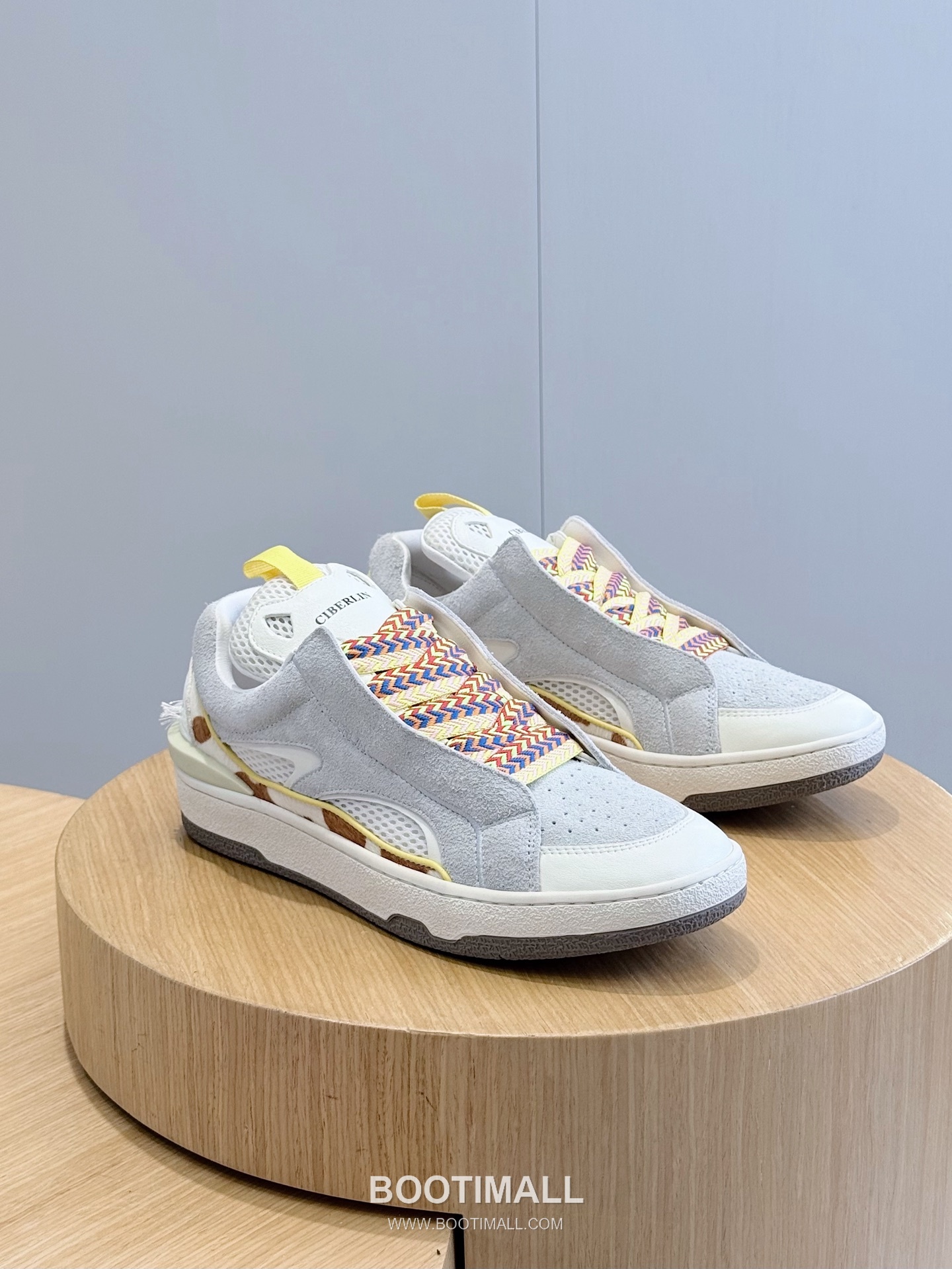 Lanvin Gallery Department Calfskin Leather Low Chunky Sneakers with Artistic Panel Detail 랑방 갤러리디파트먼트 카프스킨 레더 로우 청키 스니커즈 아트 패널 디테일 4cm 3