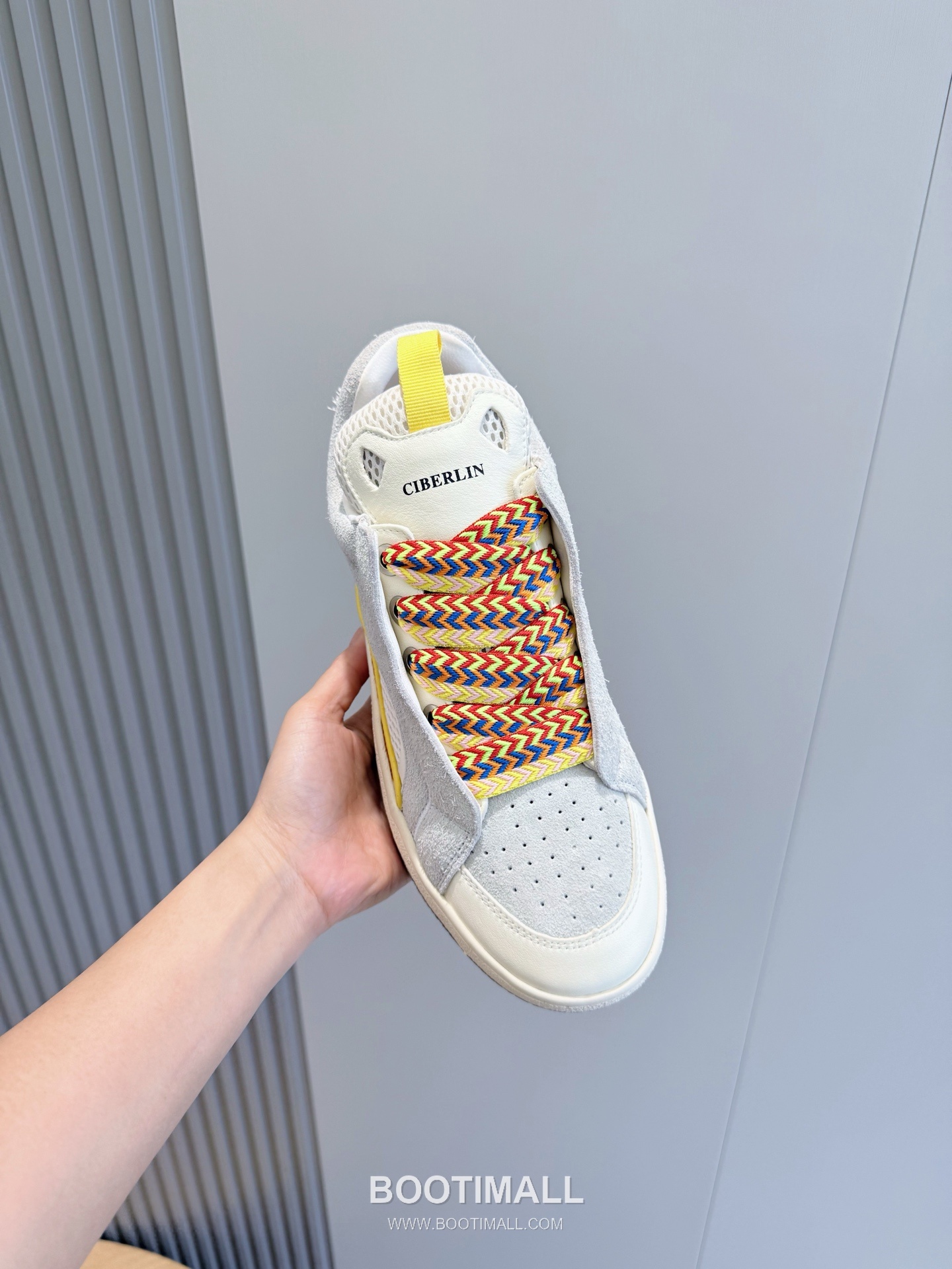 Lanvin Gallery Department Calfskin Leather Low Chunky Sneakers with Artistic Panel Detail 랑방 갤러리디파트먼트 카프스킨 레더 로우 청키 스니커즈 아트 패널 디테일 4cm 4