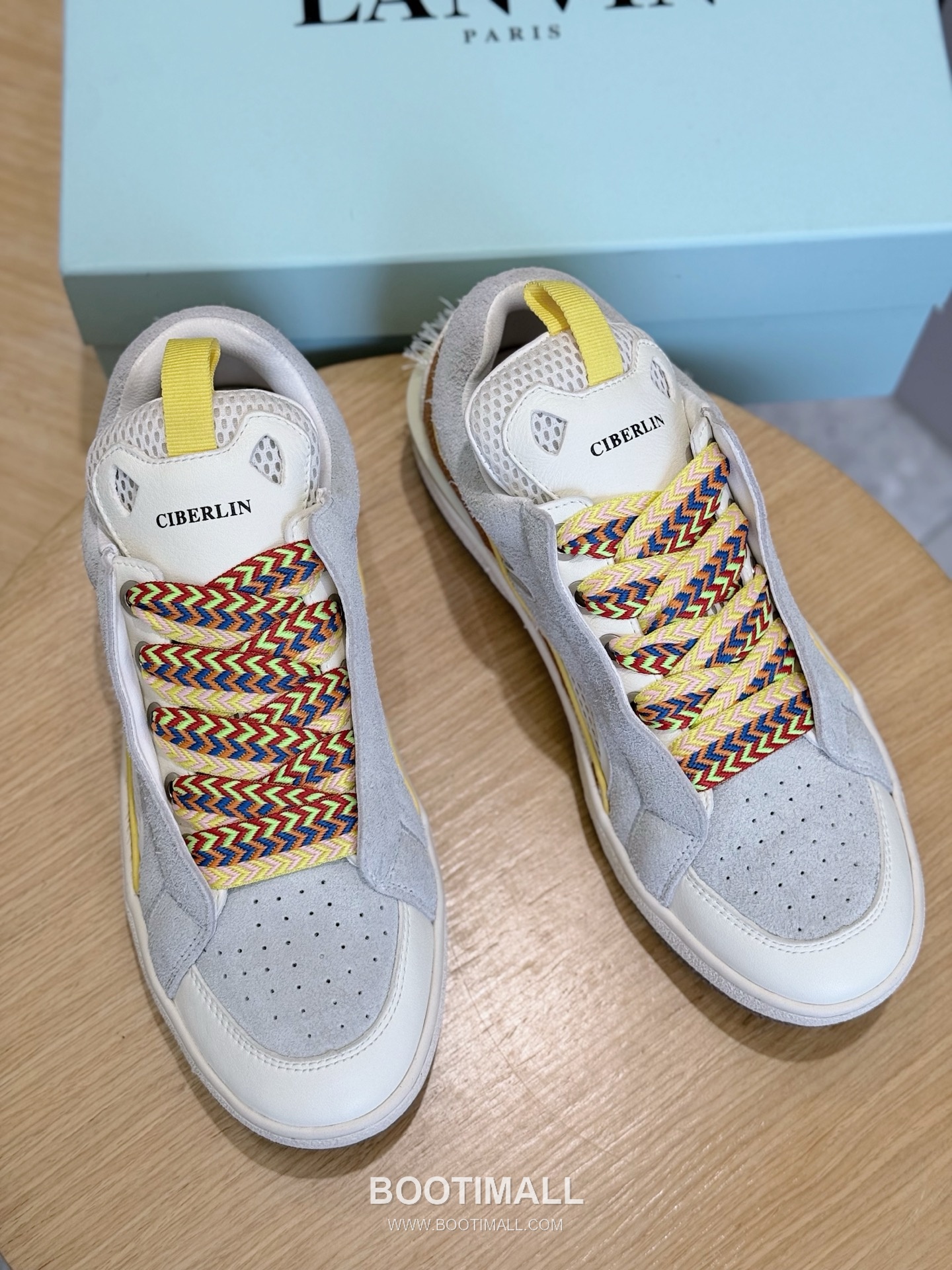 Lanvin Gallery Department Calfskin Leather Low Chunky Sneakers with Artistic Panel Detail 랑방 갤러리디파트먼트 카프스킨 레더 로우 청키 스니커즈 아트 패널 디테일 4cm 8