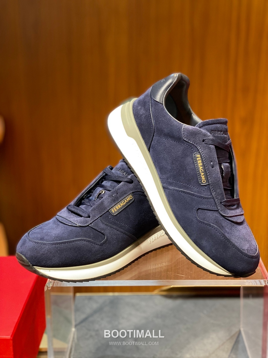 Ferragamo Calfskin Leather Low Sneakers with Rubber Logo Detail 페라가모 카프스킨 레더 로우 스니커즈 러버 로고 디테일 3cm 8