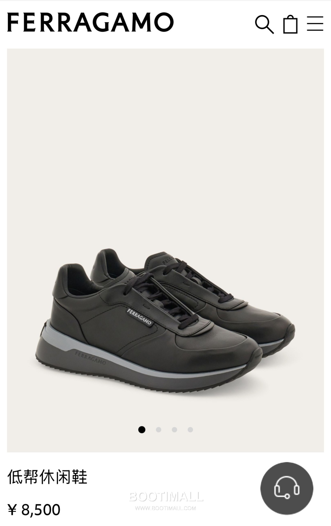 Ferragamo Calfskin Leather Low Sneakers with Rubber Logo Detail 페라가모 카프스킨 레더 로우 스니커즈 러버 로고 디테일 3cm 8