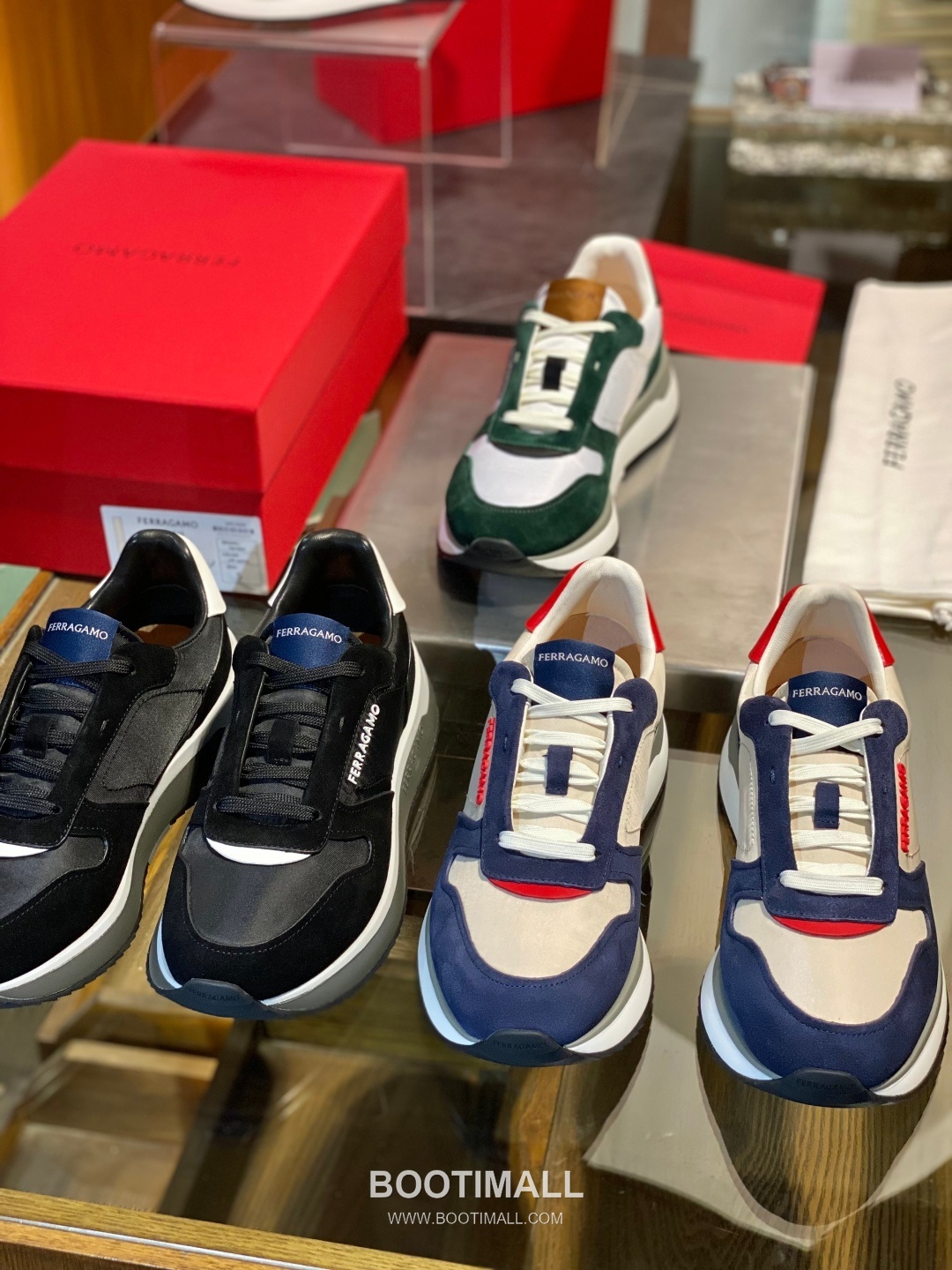 Ferragamo Calfskin Leather Low Sneakers with Rubber Logo Detail 페라가모 카프스킨 레더 로우 스니커즈 러버 로고 디테일 3cm 7