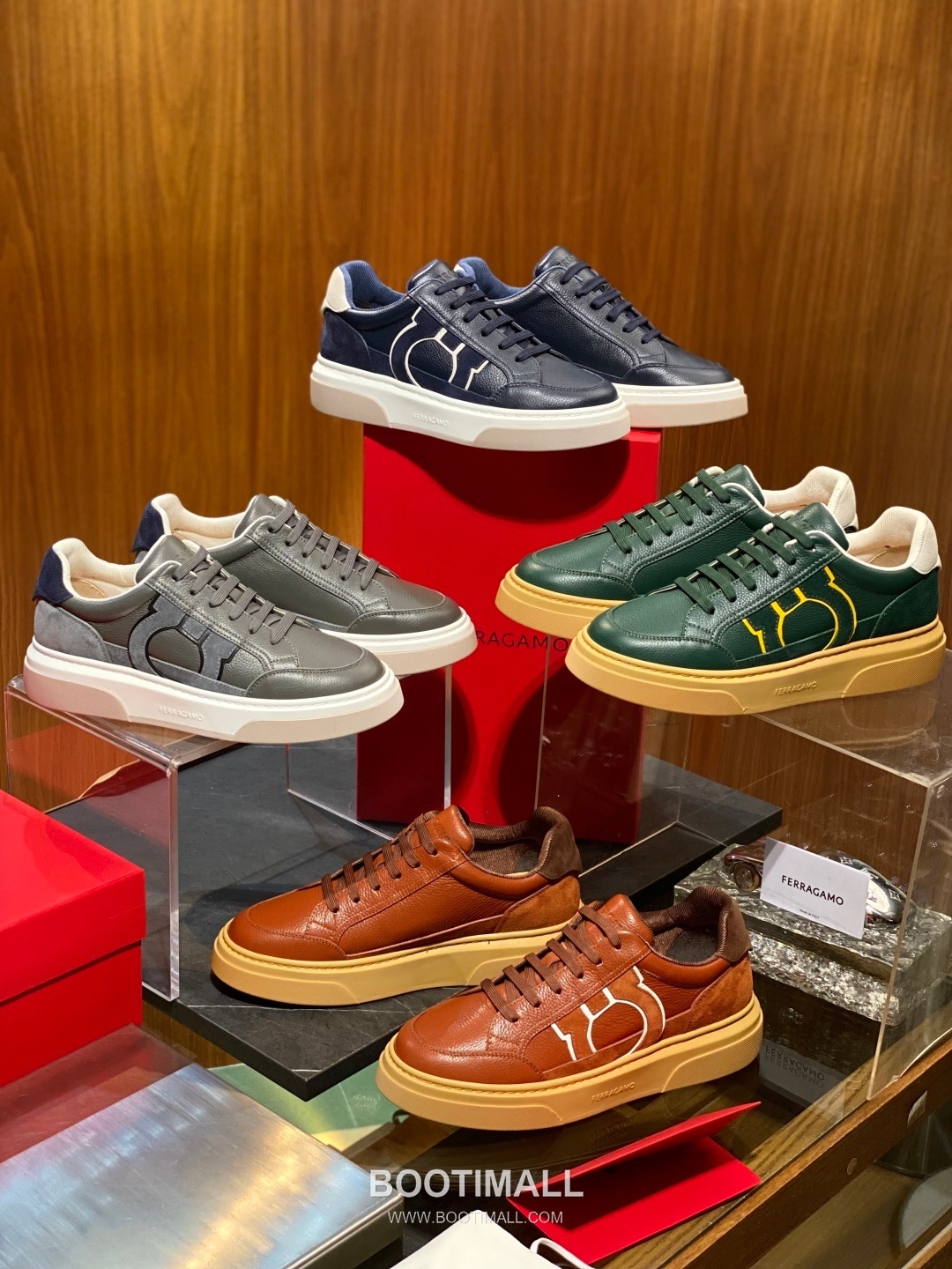 Ferragamo Calfskin Leather Low Sneakers with Rubber Logo Detail 페라가모 카프스킨 레더 로우 스니커즈 러버 로고 디테일 3cm 9