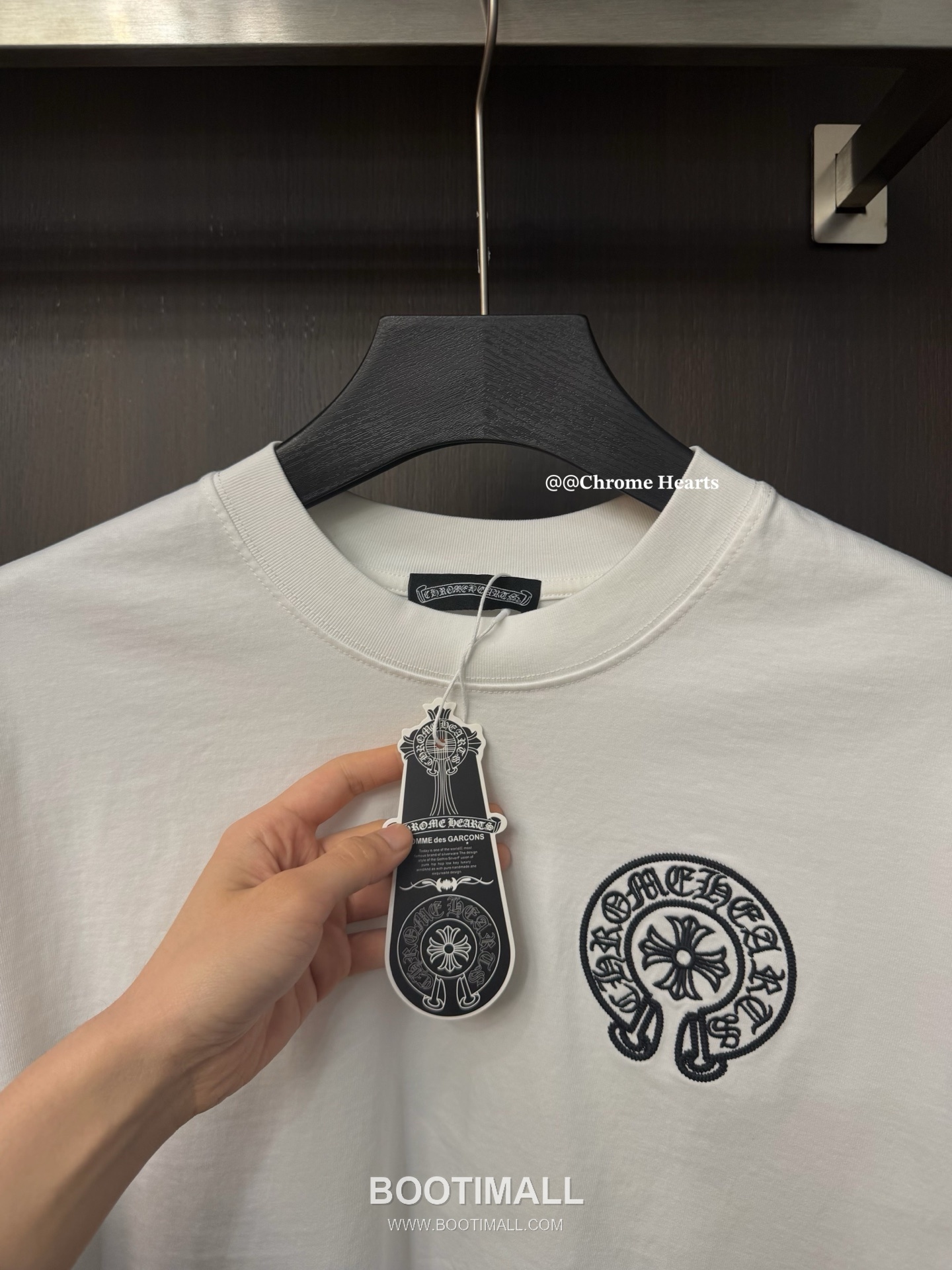 Chrome Hearts 2026 S/S High Density Cotton Embroidered Patch Logo T-Shirt 크롬하츠 2026SS 고밀도 코튼 자수 패치 로고 티셔츠 5
