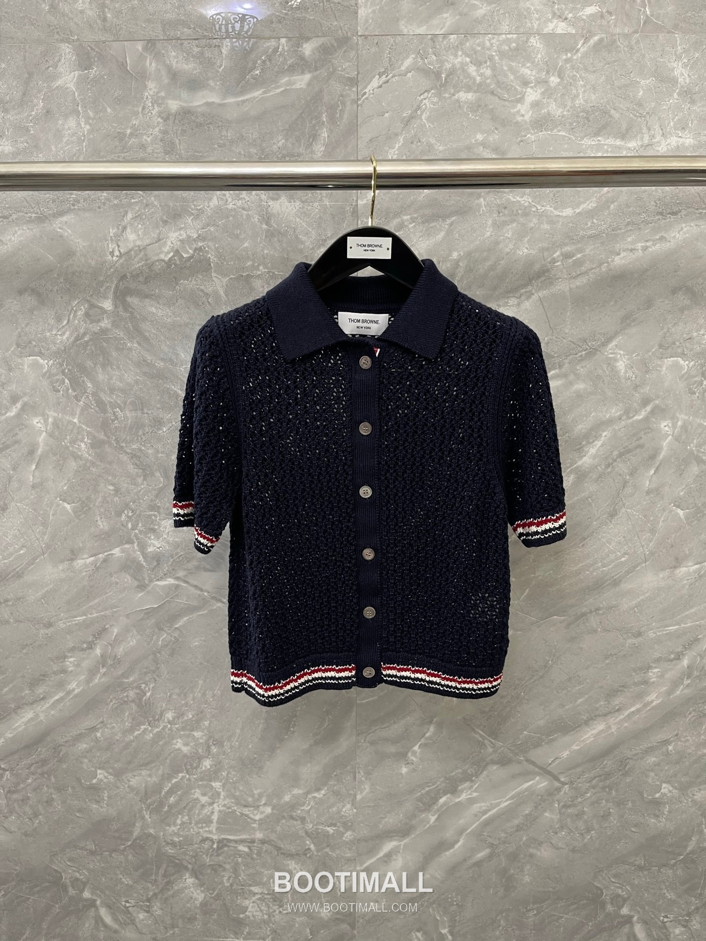 Thom Browne 2026 S/S Merino Wool Intarsia Hector Dog Knit T-Shirt 톰브라운 2026SS 메리노 울 인타르시아 헥터 도그 니트 티셔츠 1