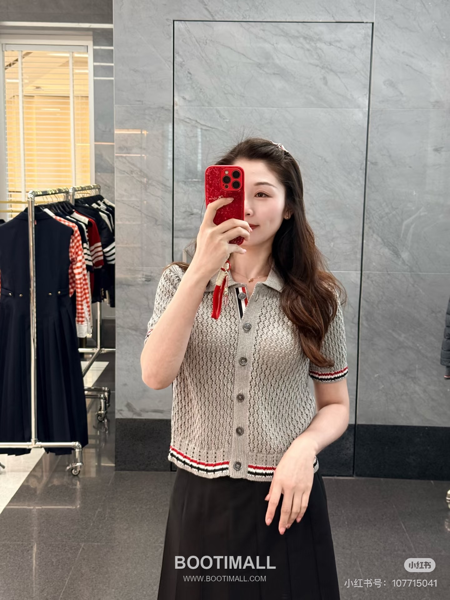 Thom Browne 2026 S/S Merino Wool Intarsia Hector Dog Knit T-Shirt 톰브라운 2026SS 메리노 울 인타르시아 헥터 도그 니트 티셔츠 1