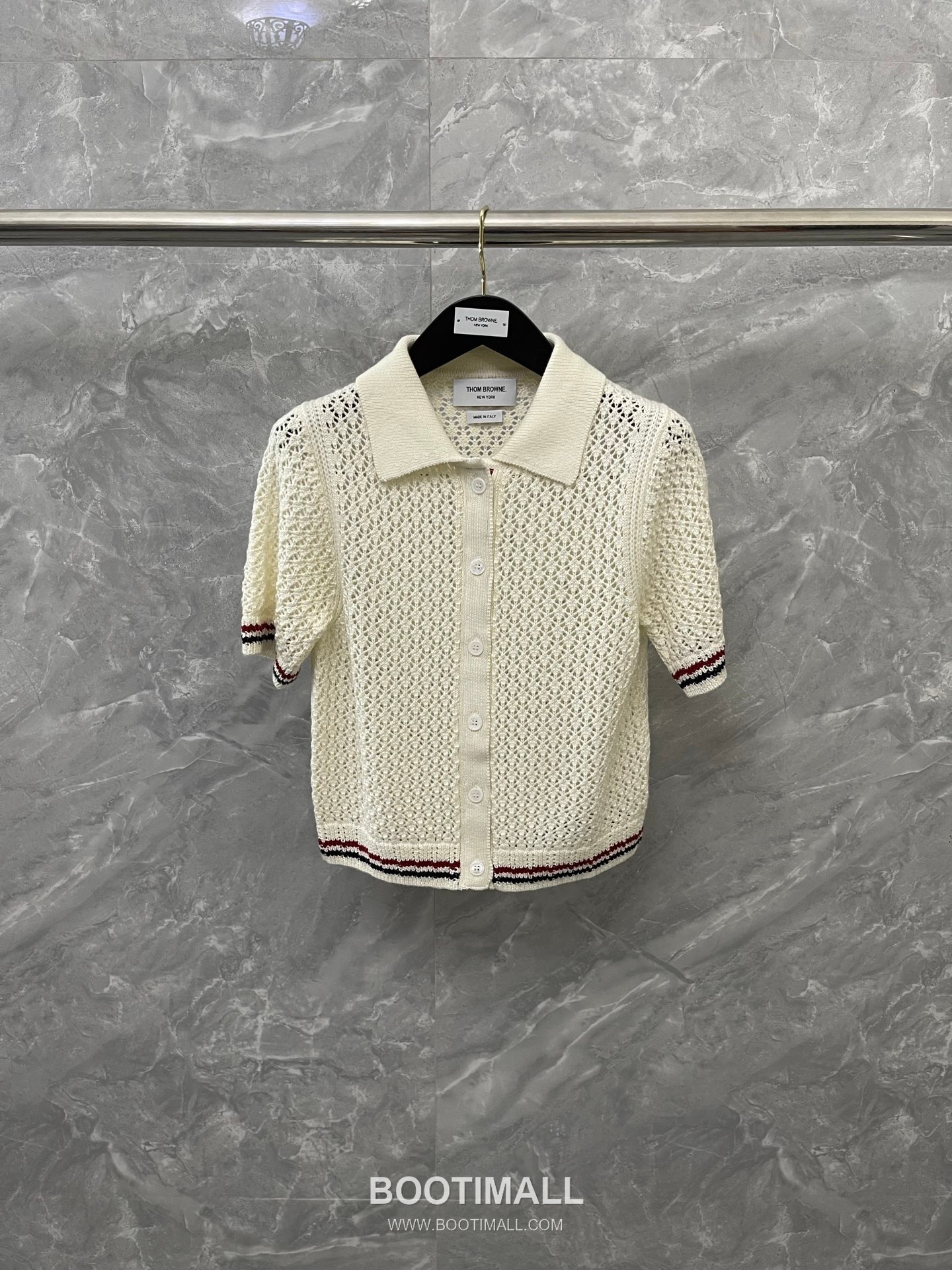 Thom Browne 2026 S/S Merino Wool Intarsia Hector Dog Knit T-Shirt 톰브라운 2026SS 메리노 울 인타르시아 헥터 도그 니트 티셔츠 1