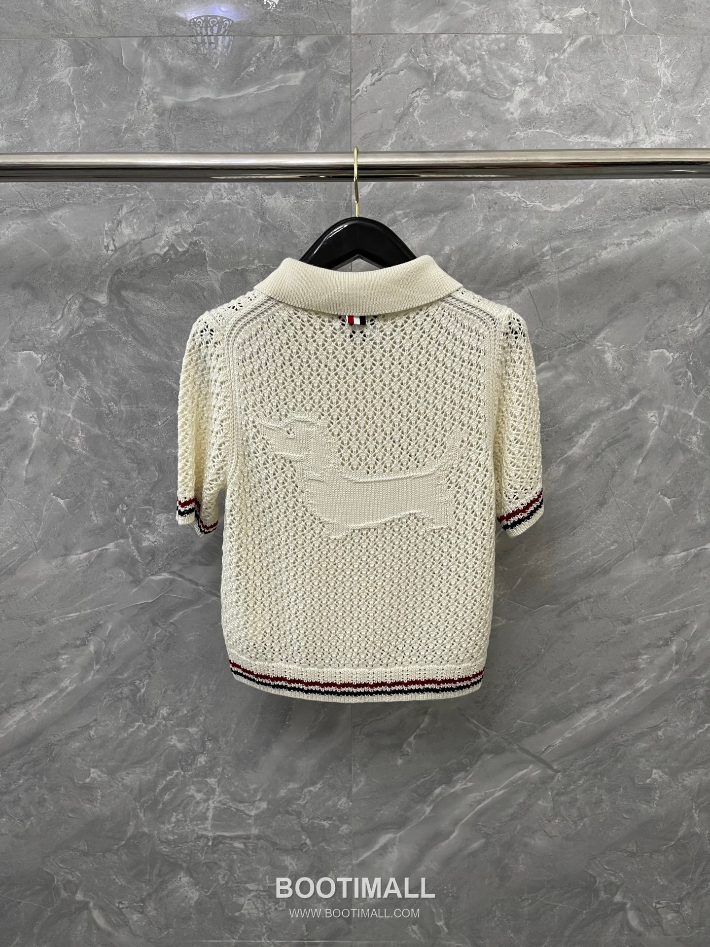 Thom Browne 2026 S/S Merino Wool Intarsia Hector Dog Knit T-Shirt 톰브라운 2026SS 메리노 울 인타르시아 헥터 도그 니트 티셔츠 9