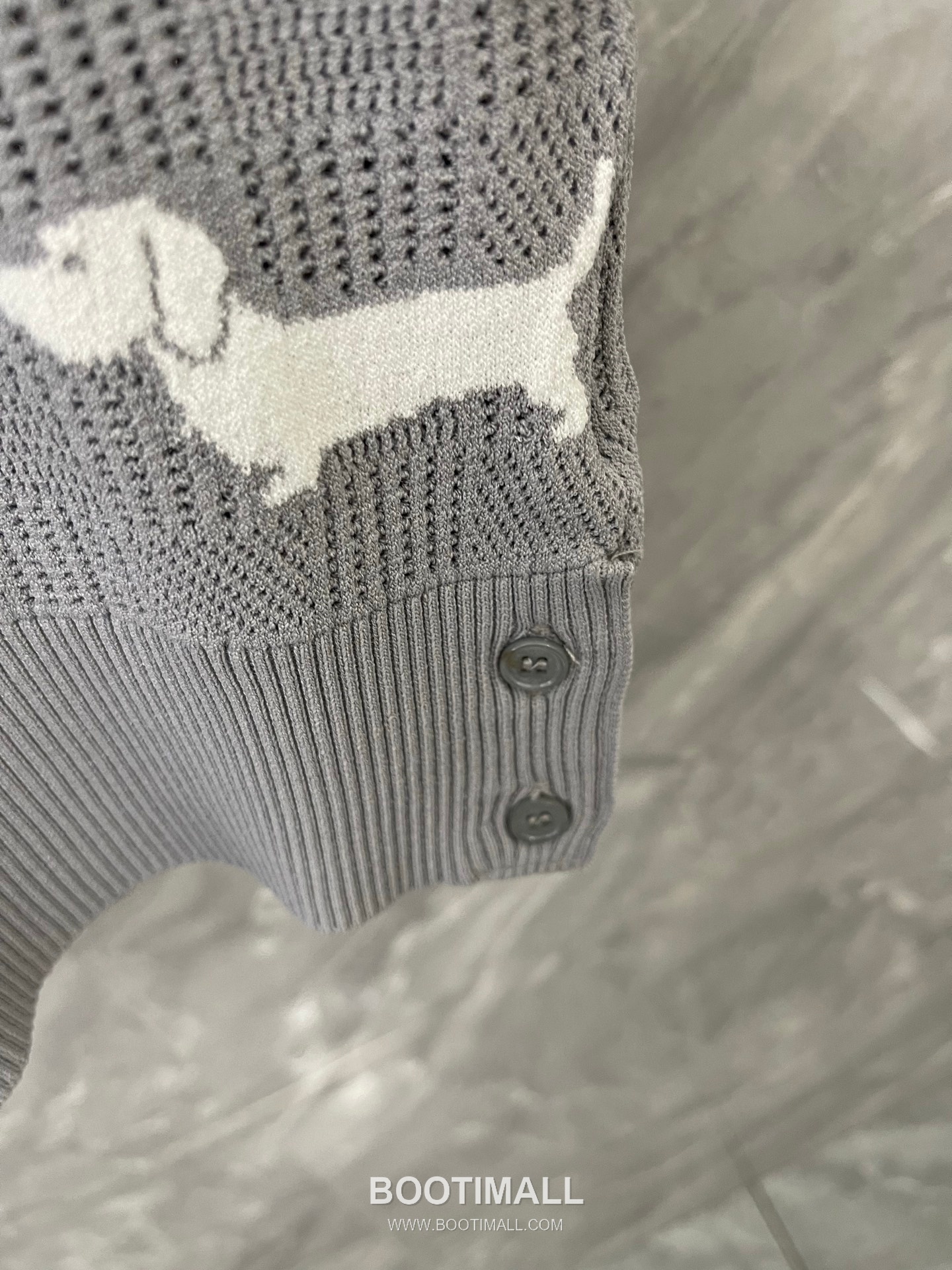 Thom Browne 2026 S/S Tencel Cotton Intarsia Hector Dog Polo T-Shirt 톰브라운 2026SS 텐셀 코튼 인타르시아 헥터 도그 폴로 티셔츠 15