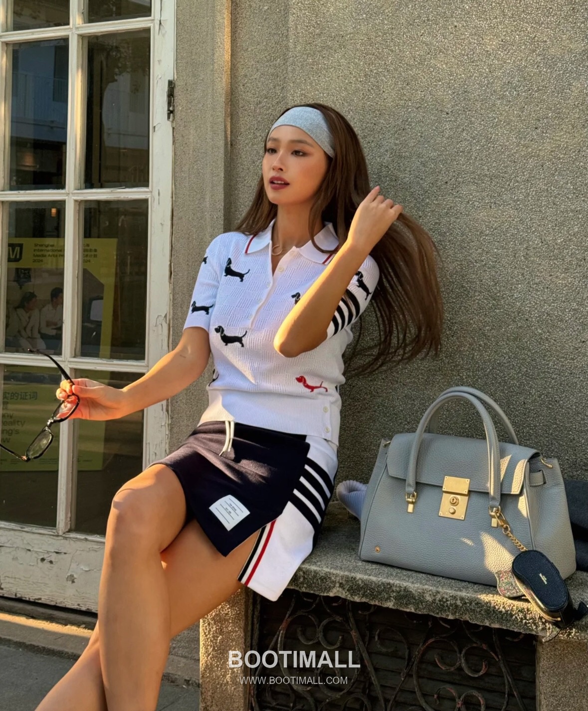 Thom Browne 2026 S/S Tencel Cotton Intarsia Hector Dog Polo T-Shirt 톰브라운 2026SS 텐셀 코튼 인타르시아 헥터 도그 폴로 티셔츠 8