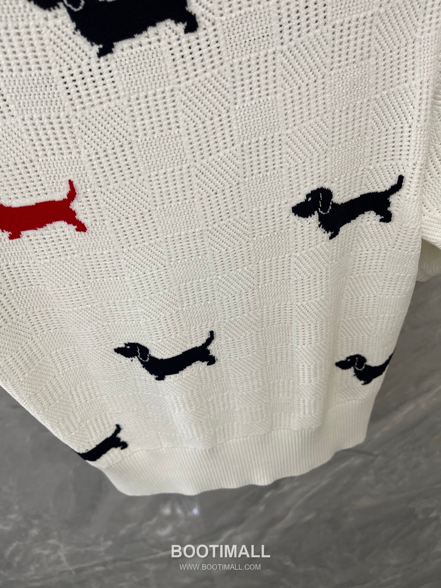Thom Browne 2026 S/S Tencel Cotton Intarsia Hector Dog Polo T-Shirt 톰브라운 2026SS 텐셀 코튼 인타르시아 헥터 도그 폴로 티셔츠 16