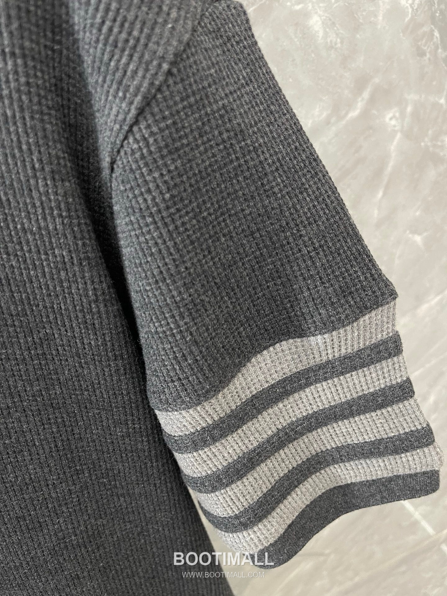 Thom Browne 2026 S/S Cotton Waffle Knit Button Polo T-Shirt 톰브라운 2026SS 코튼 와플 니트 버튼 폴로 티셔츠 3