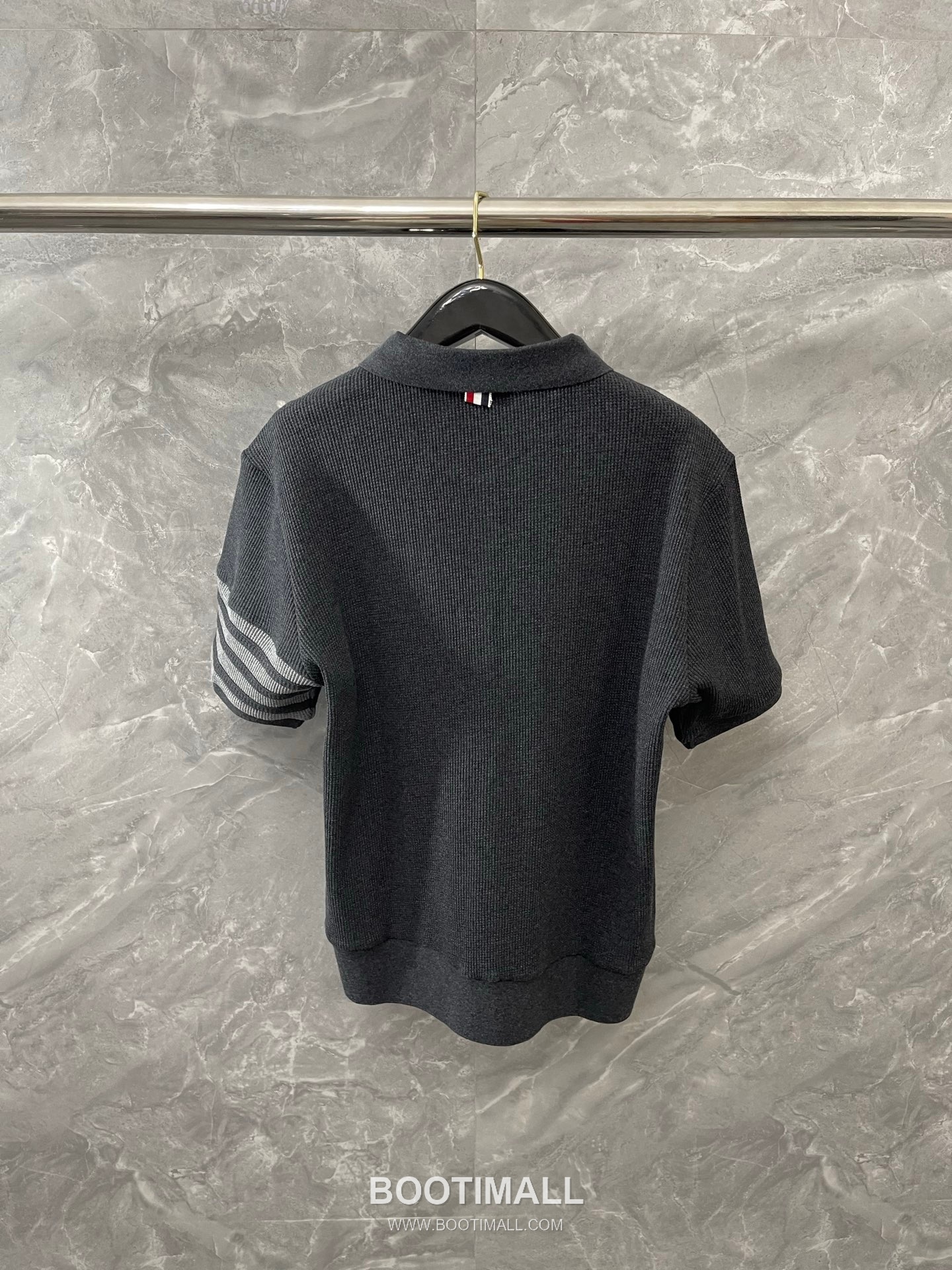 Thom Browne 2026 S/S Cotton Waffle Knit Button Polo T-Shirt 톰브라운 2026SS 코튼 와플 니트 버튼 폴로 티셔츠 9