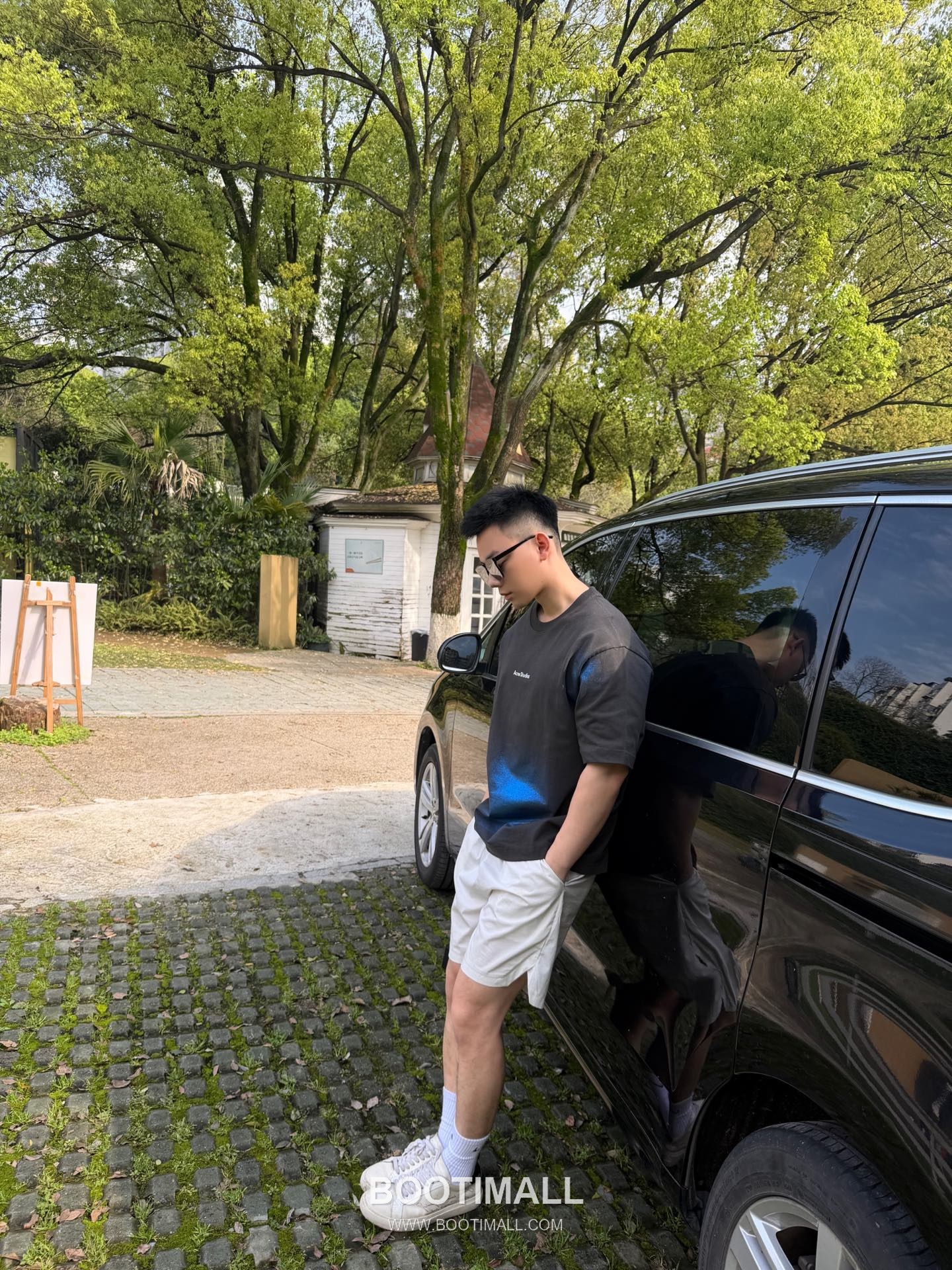 Acne Studios 2026 S/S Cotton Gradient Foil Logo Print T-Shirt 아크네스튜디오 2026SS 코튼 그라데이션 포일 로고 프린트 티셔츠 5