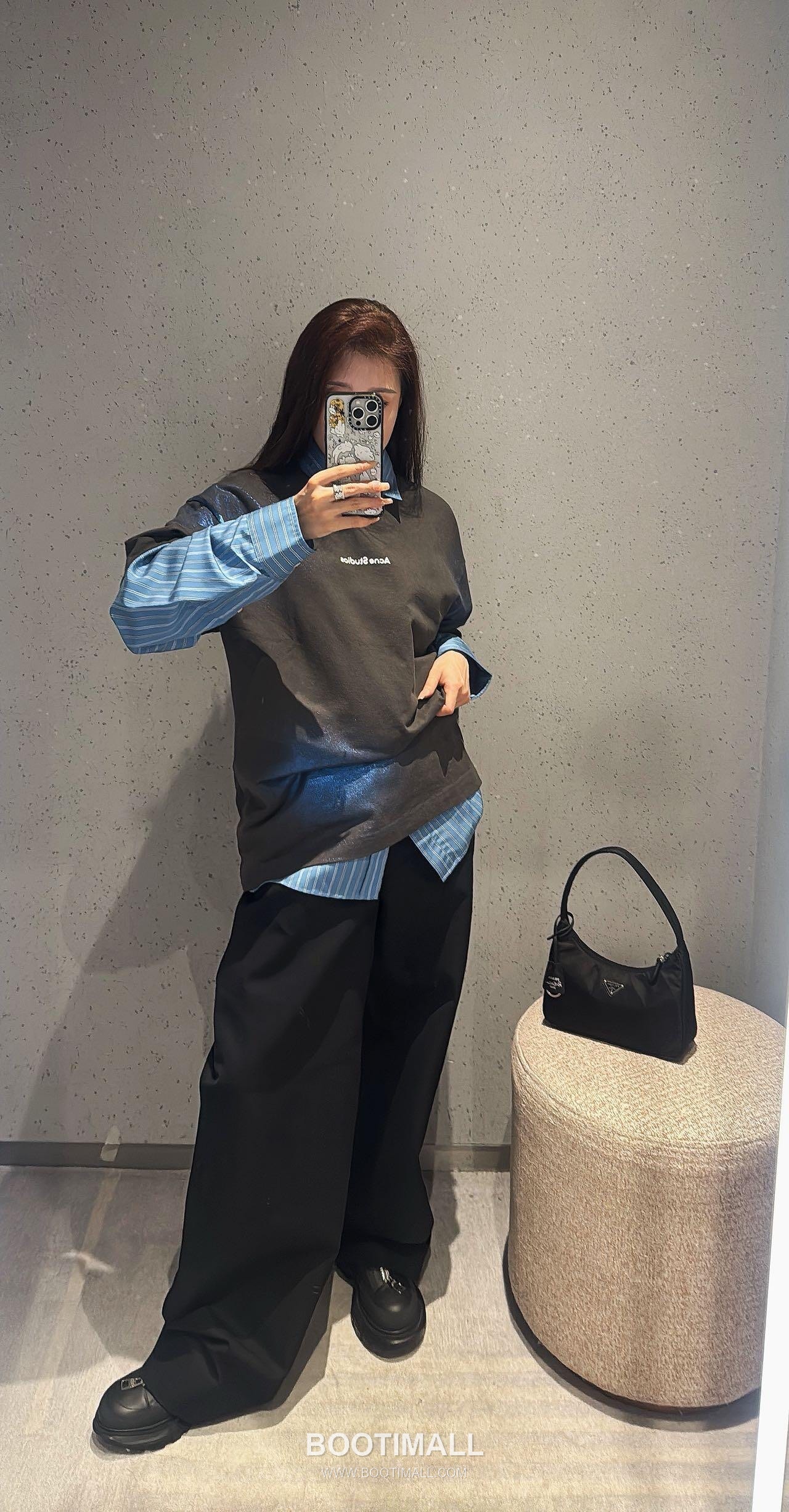 Acne Studios 2026 S/S Cotton Gradient Foil Logo Print T-Shirt 아크네스튜디오 2026SS 코튼 그라데이션 포일 로고 프린트 티셔츠 16