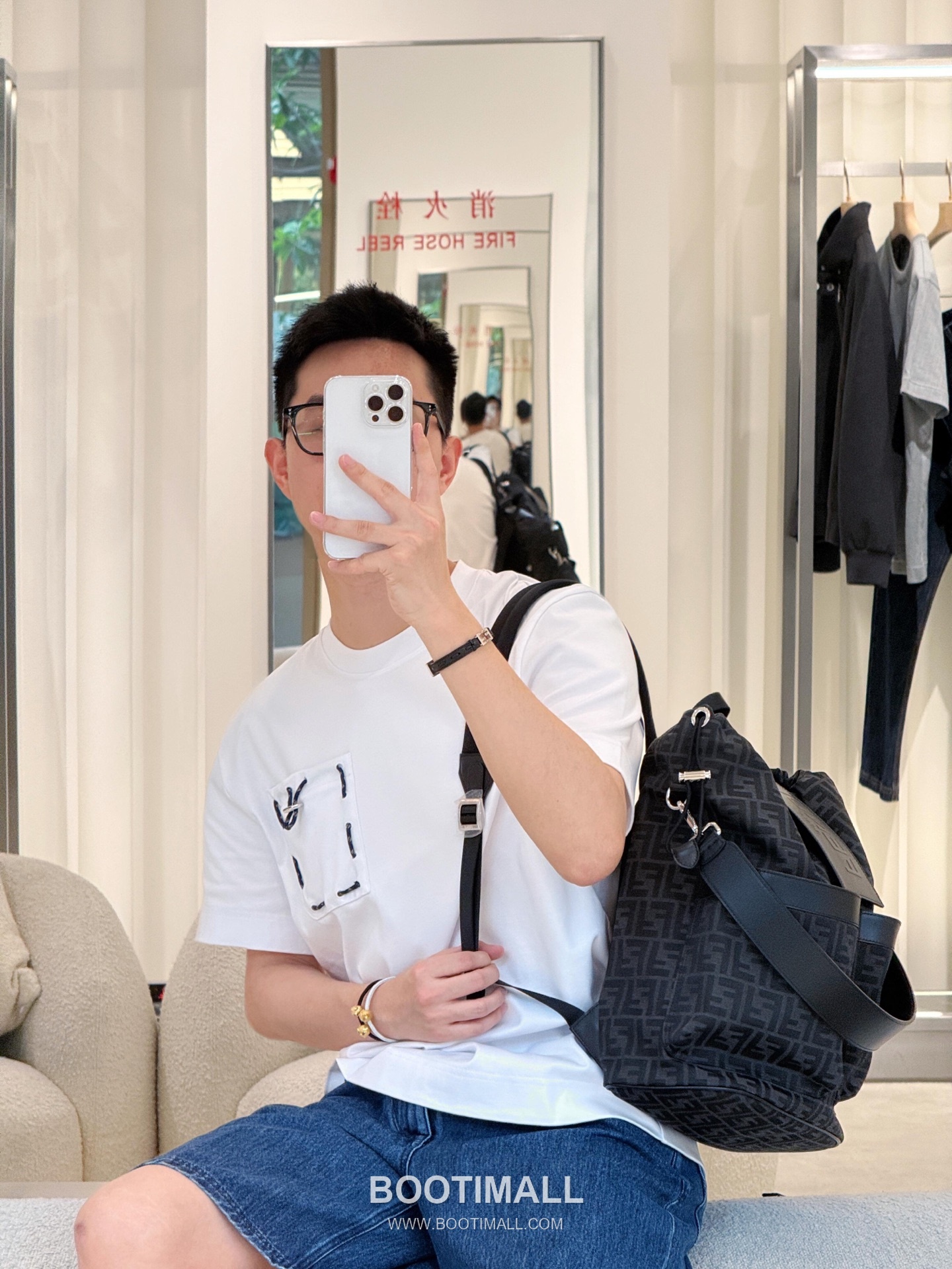 Fendi 2026 S/S Cotton Ribbon Pocket Embroidered Logo T-Shirt 펜디 2026SS 코튼 리본 포켓 자수 로고 티셔츠 11