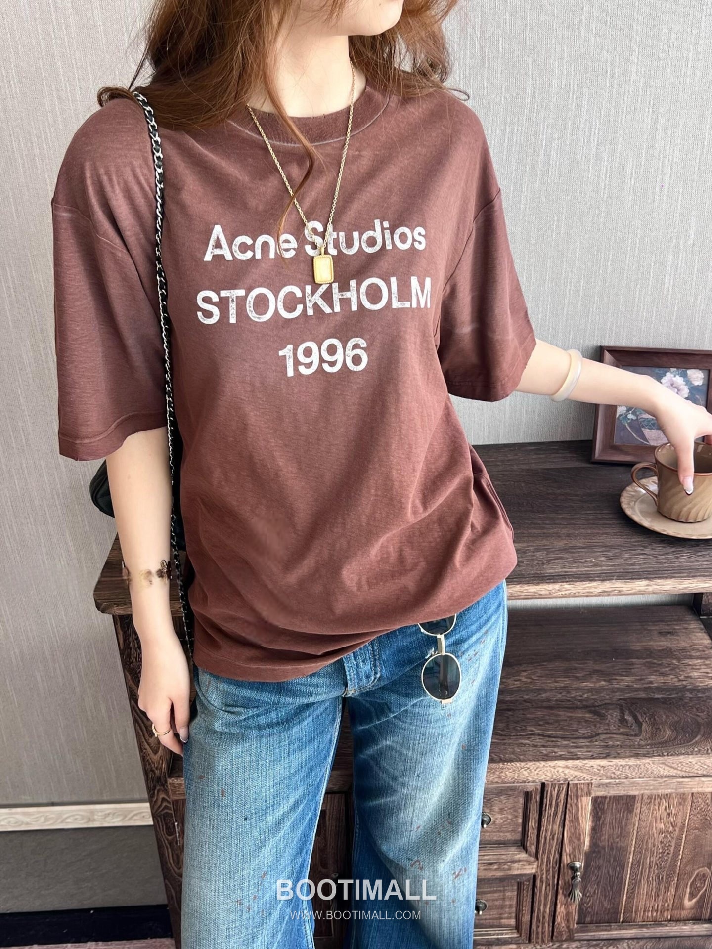 Acne Studios 2026 S/S Cotton Vintage Spray Print Logo T-Shirt 아크네스튜디오 2026SS 코튼 빈티지 스프레이 프린트 로고 티셔츠 16
