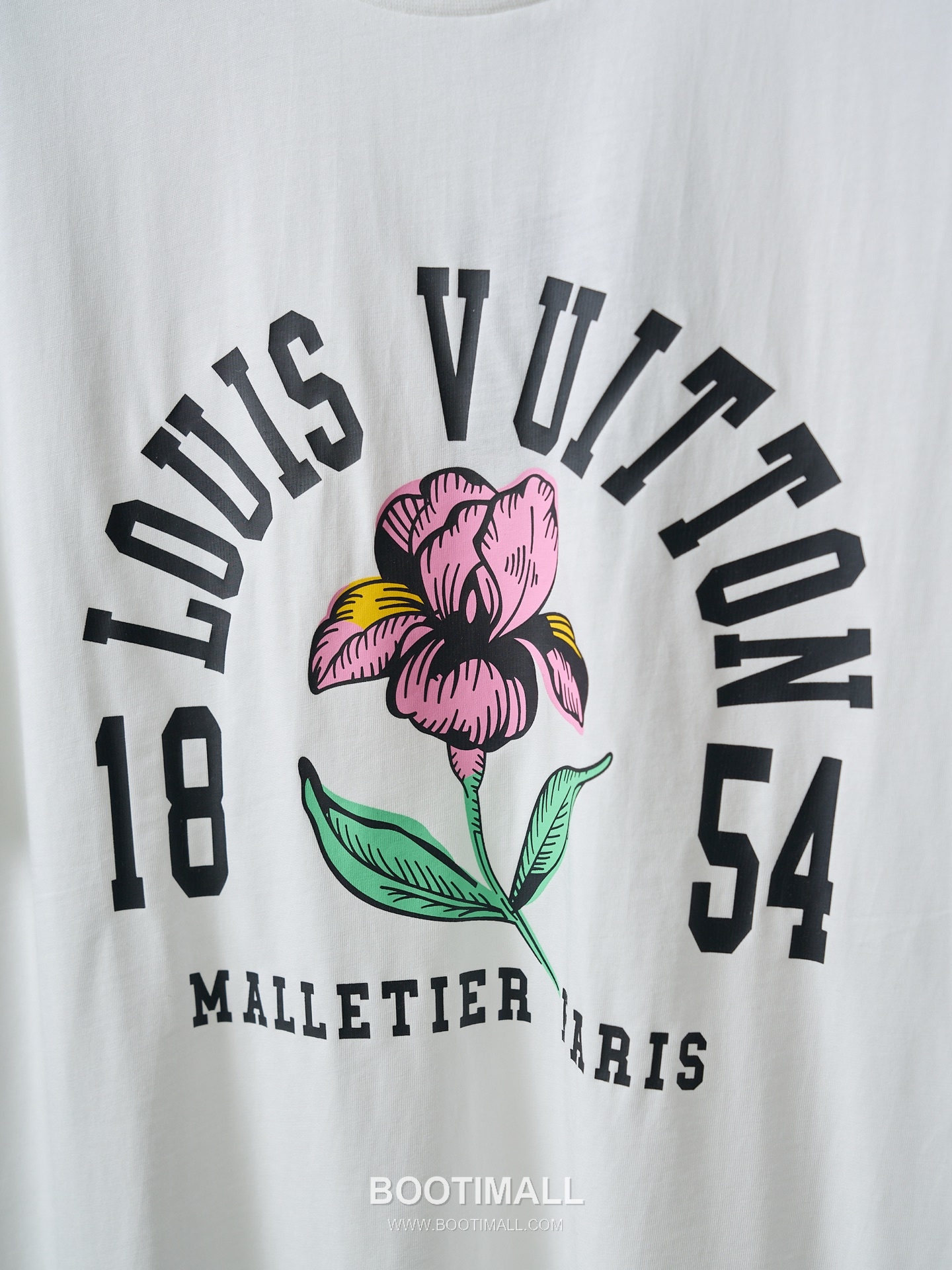 Louis Vuitton 2026 S/S Cotton Iris Print Logo T-Shirt 루이비통 2026SS 코튼 아이리스 플라워 프린트 로고 티셔츠 6