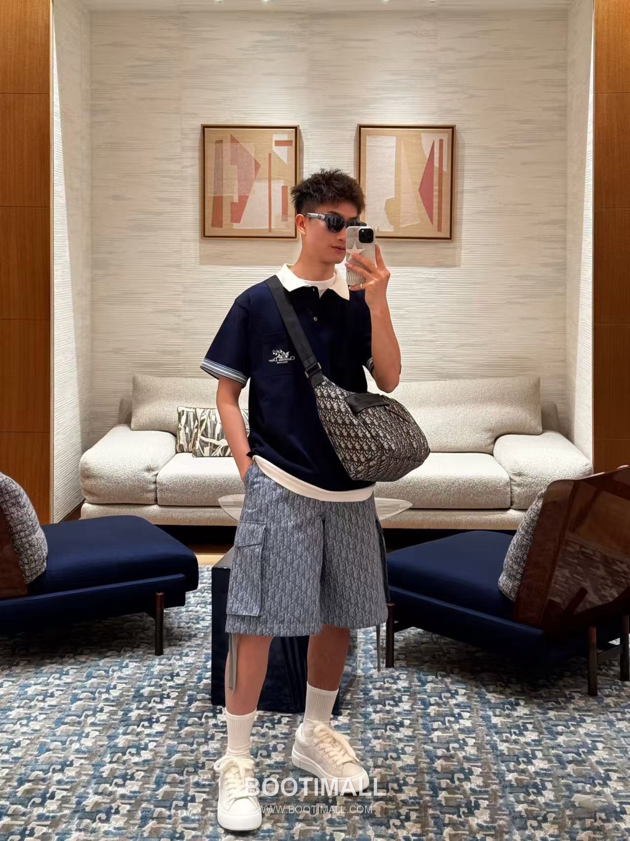 Dior 2026 S/S Cotton Embroidered Lily of the Valley Polo T-Shirt 디올 2026SS 코튼 자수 릴리오브더밸리 폴로 티셔츠 4