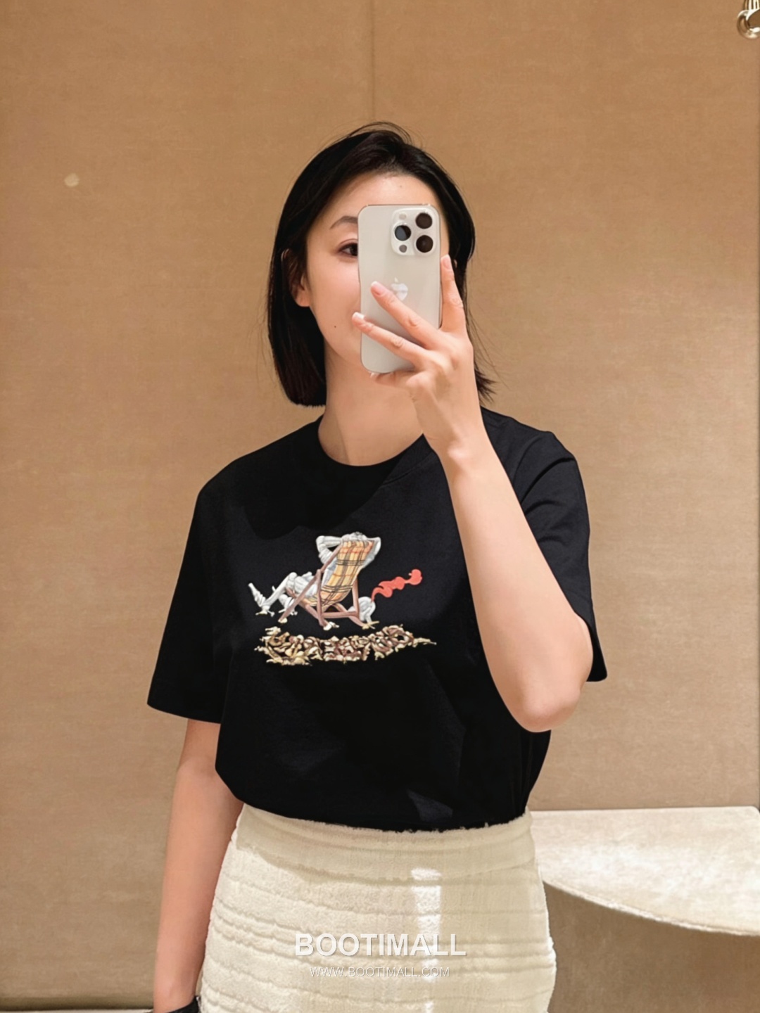 Burberry 2026 S/S Cotton Graphic Print Logo T-Shirt 버버리 2026SS 코튼 그래픽 프린트 로고 티셔츠 4
