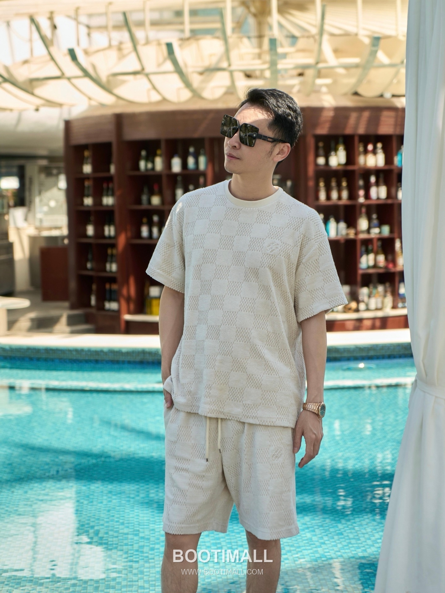 Louis Vuitton 2026 S/S Cotton Damier Jacquard Drawstring Shorts 루이비통 2026SS 코튼 다미에 자카드 드로스트링 쇼츠 1