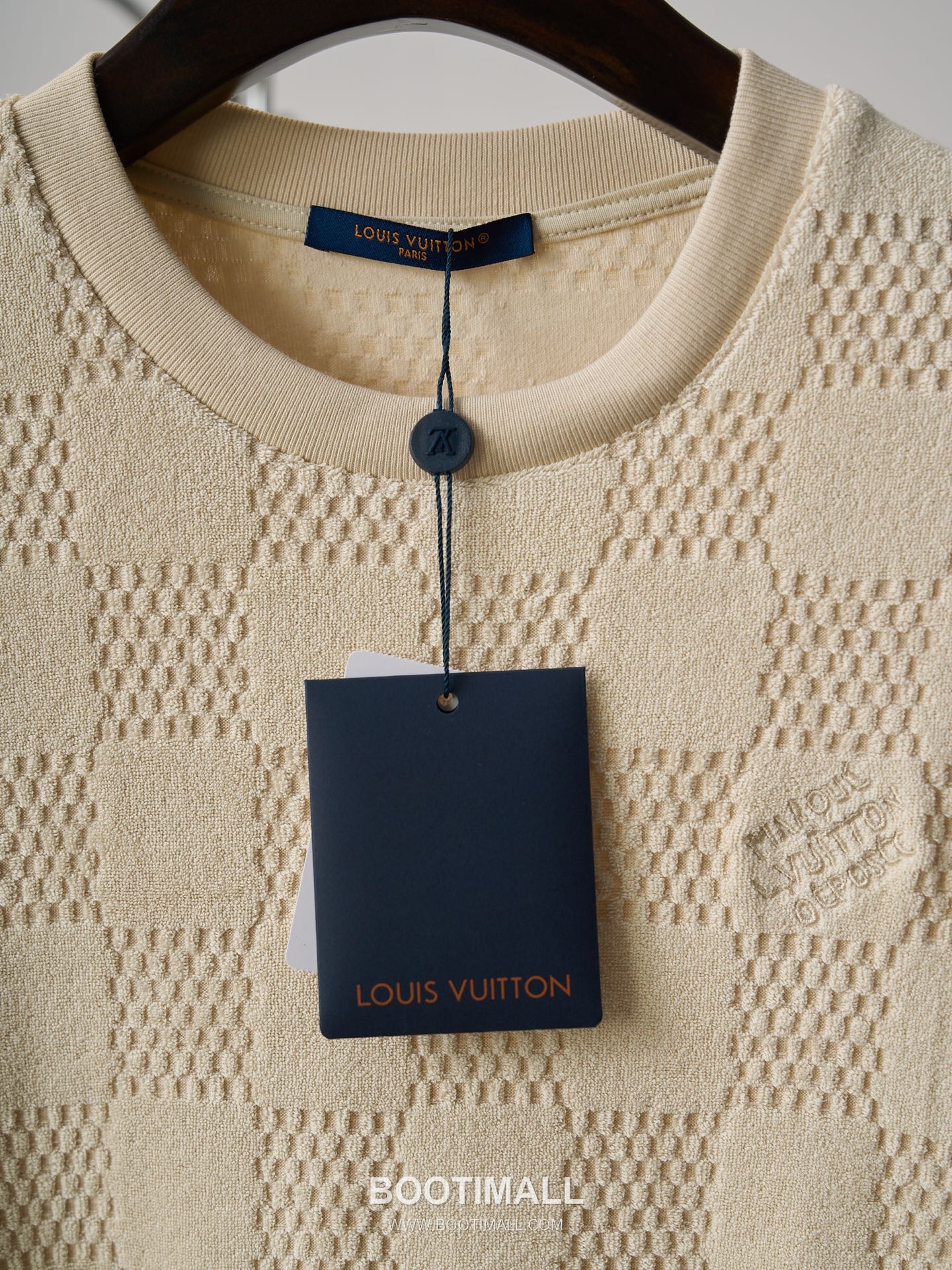 Louis Vuitton 2026 S/S Cotton Damier Jacquard Embroidered T-Shirt 루이비통 2026SS 코튼 다미에 자카드 자수 티셔츠 15