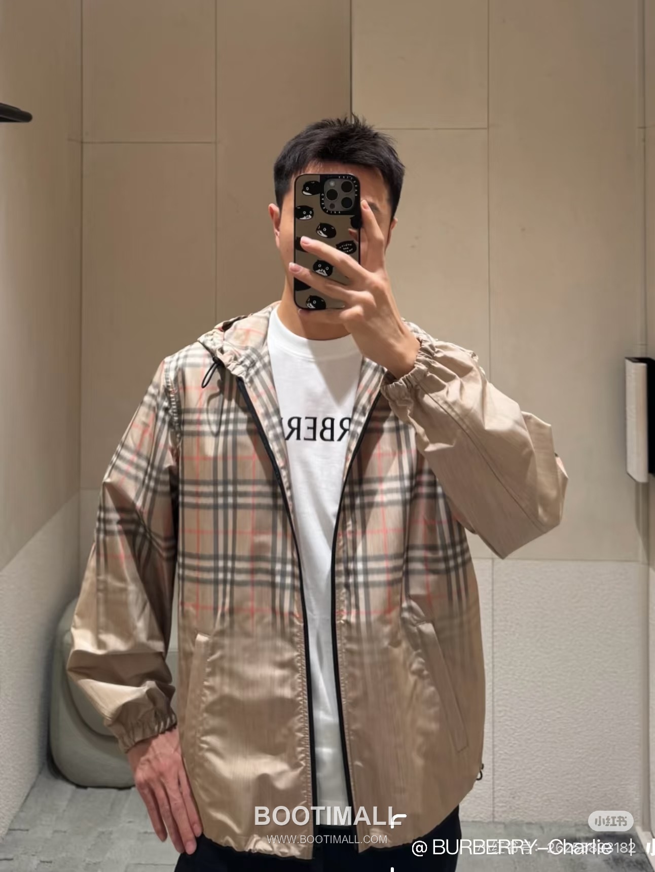 Burberry 2026 S/S Cotton Blend Gradient Check Zip Hoodie Jacket 버버리 2026SS 코튼 혼방 그라데이션 체크 집업 후드 재킷 2