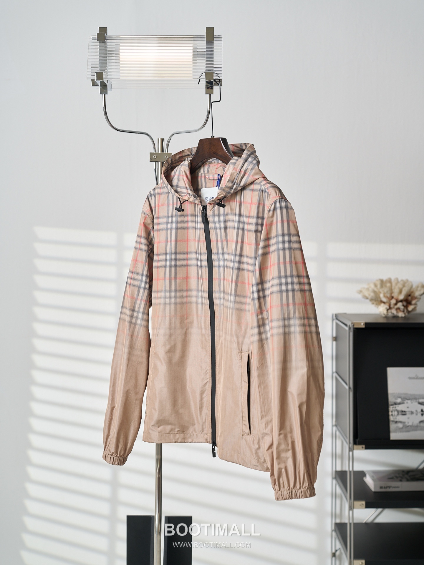 Burberry 2026 S/S Cotton Blend Gradient Check Zip Hoodie Jacket 버버리 2026SS 코튼 혼방 그라데이션 체크 집업 후드 재킷 7