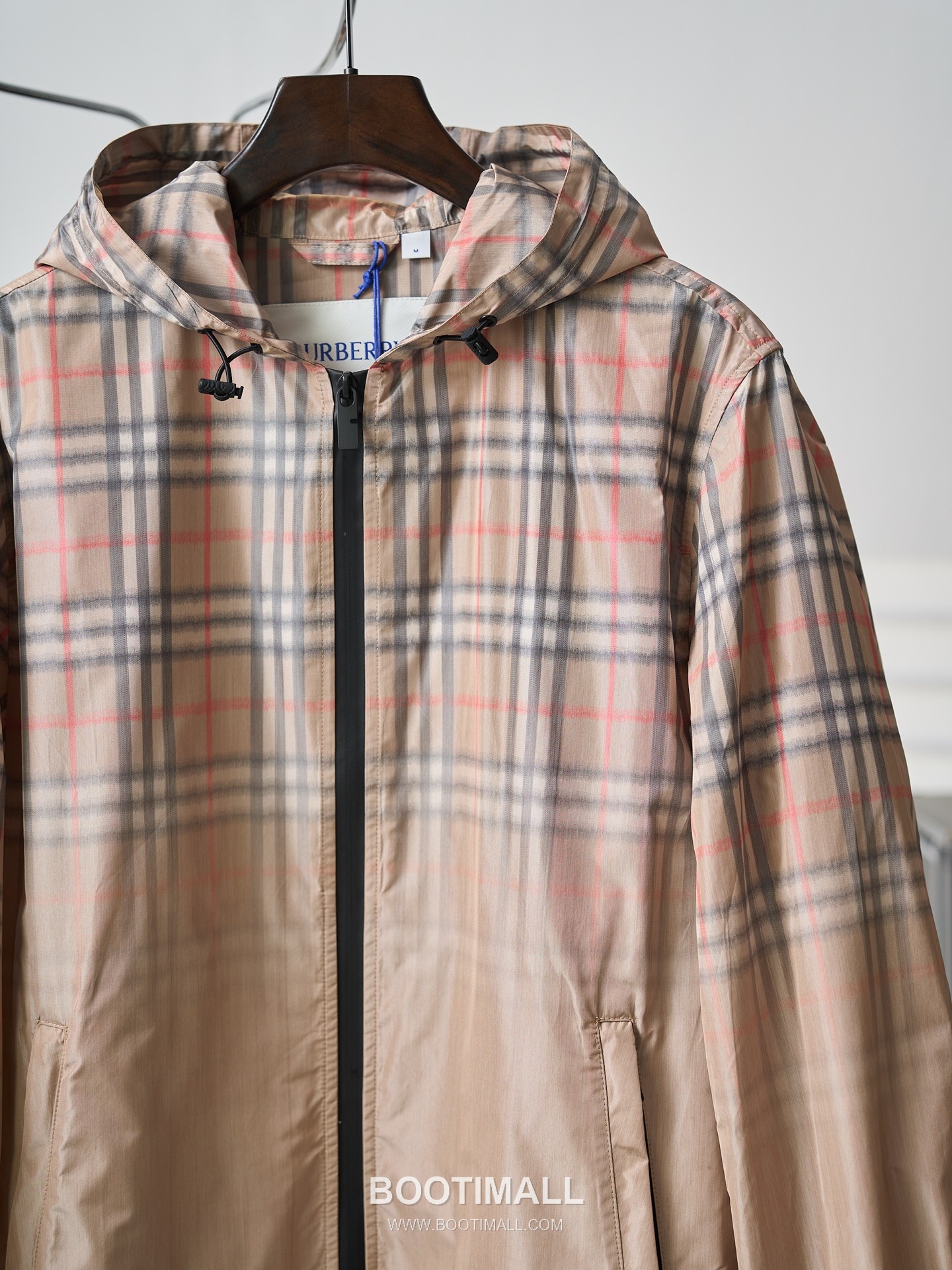 Burberry 2026 S/S Cotton Blend Gradient Check Zip Hoodie Jacket 버버리 2026SS 코튼 혼방 그라데이션 체크 집업 후드 재킷 11